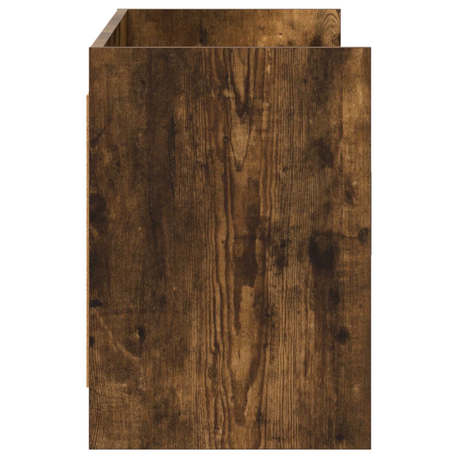 Meuble TV 130 x 33 x 47 cm Chêne fumé Bois d'ingénierie