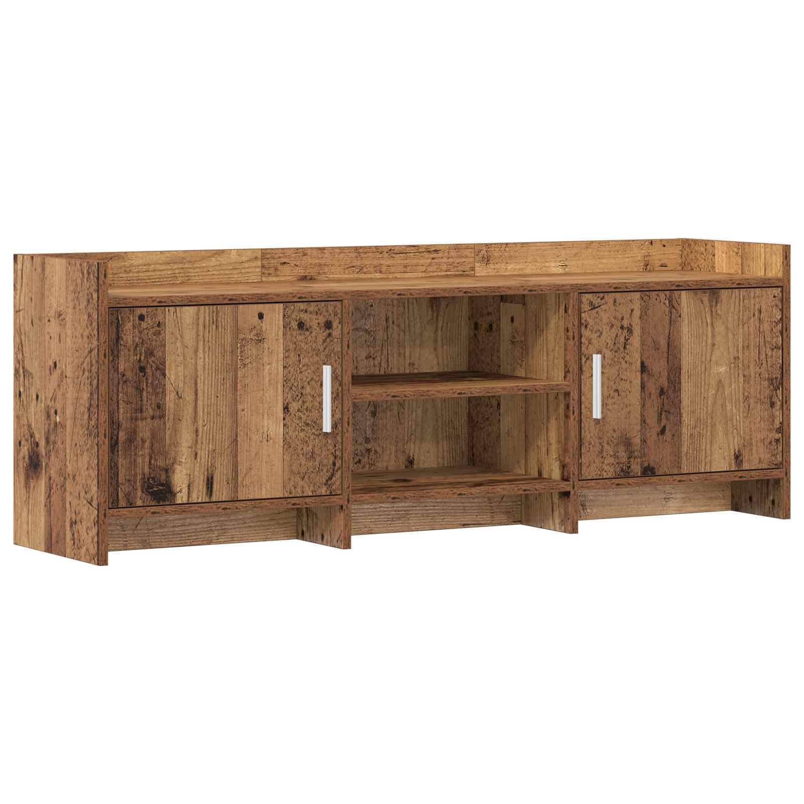 Meuble TV 130 x 33 x 47 cm Bois ancien Bois d'ingénierie