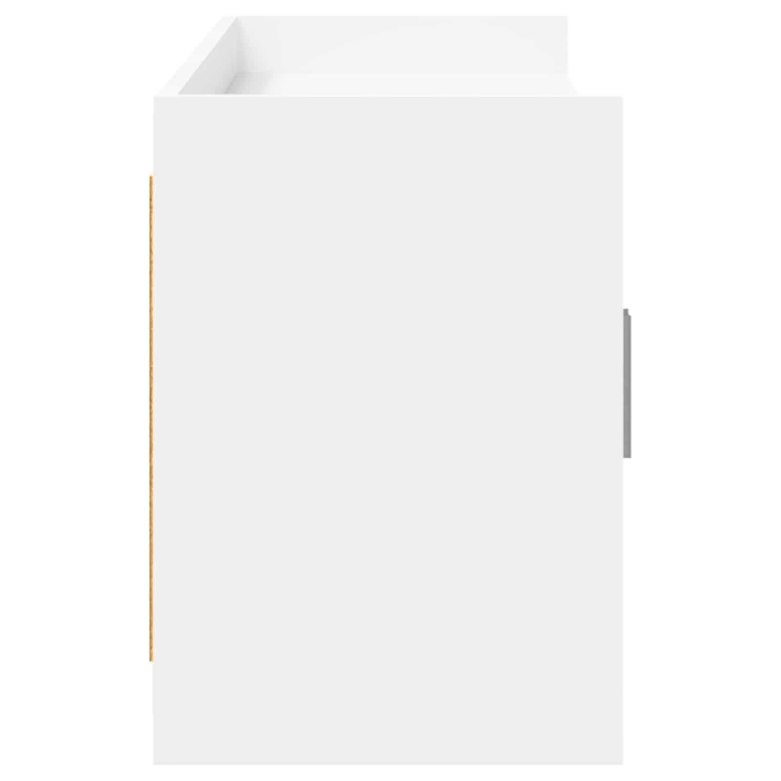 Meuble TV 168 x 33 x 47 cm Blanc Bois d'ingénierie