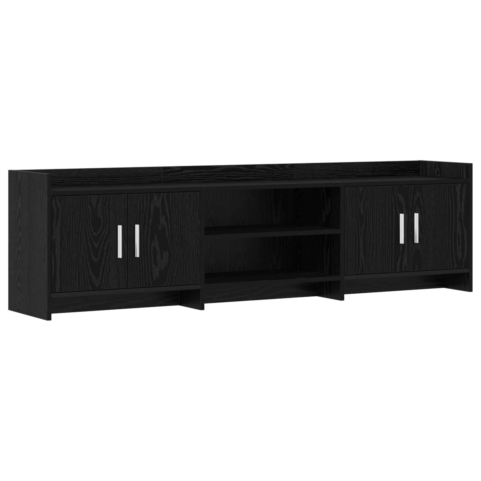Meuble TV 168 x 33 x 47 cm Chêne noir Bois d'ingénierie