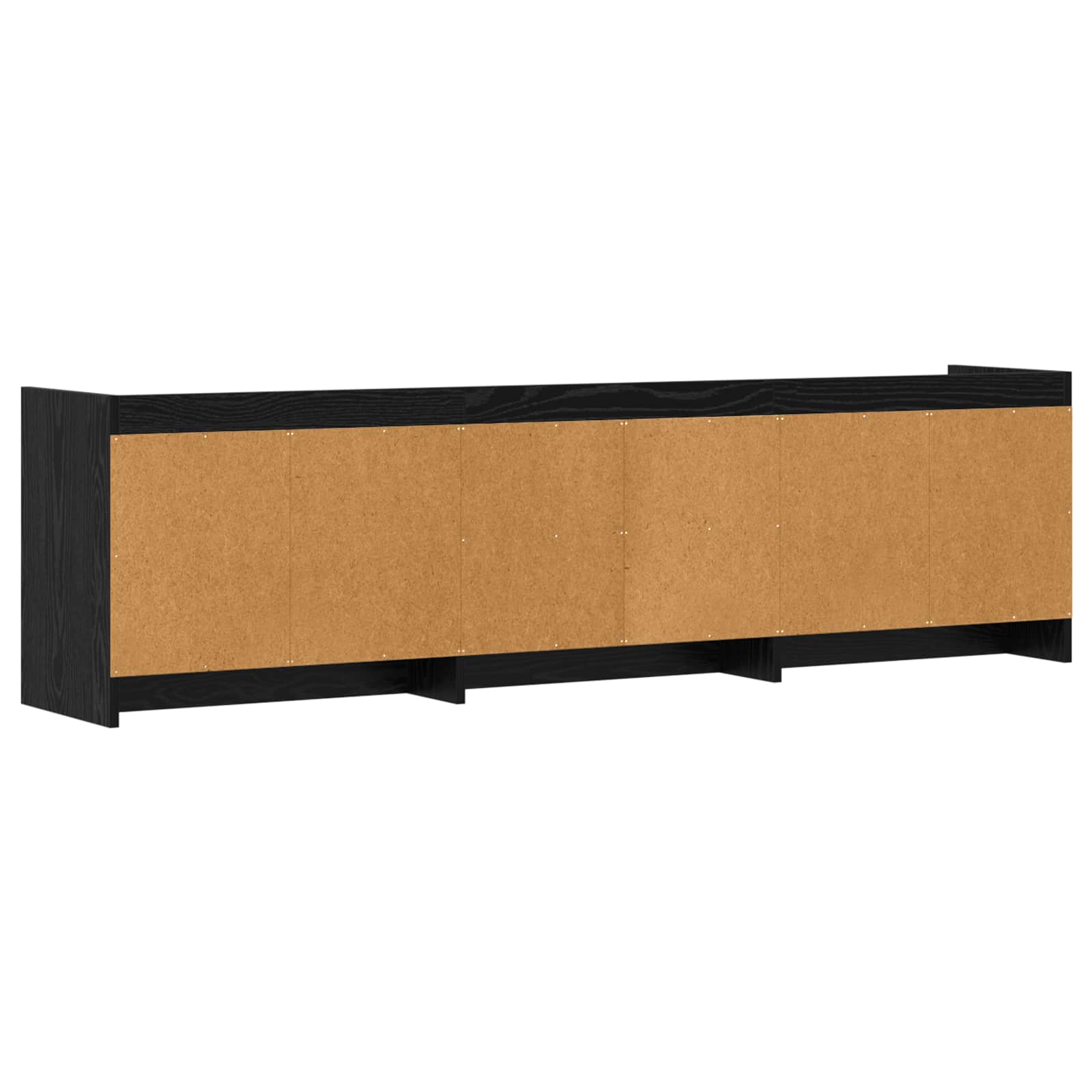 Meuble TV 168 x 33 x 47 cm Chêne noir Bois d'ingénierie