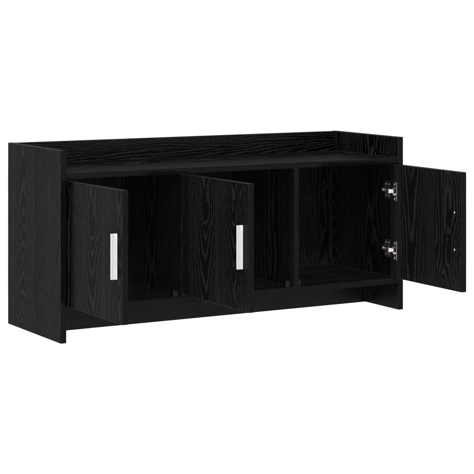 Meuble TV 102 x 33 x 47 cm Chêne noir Bois d'ingénierie