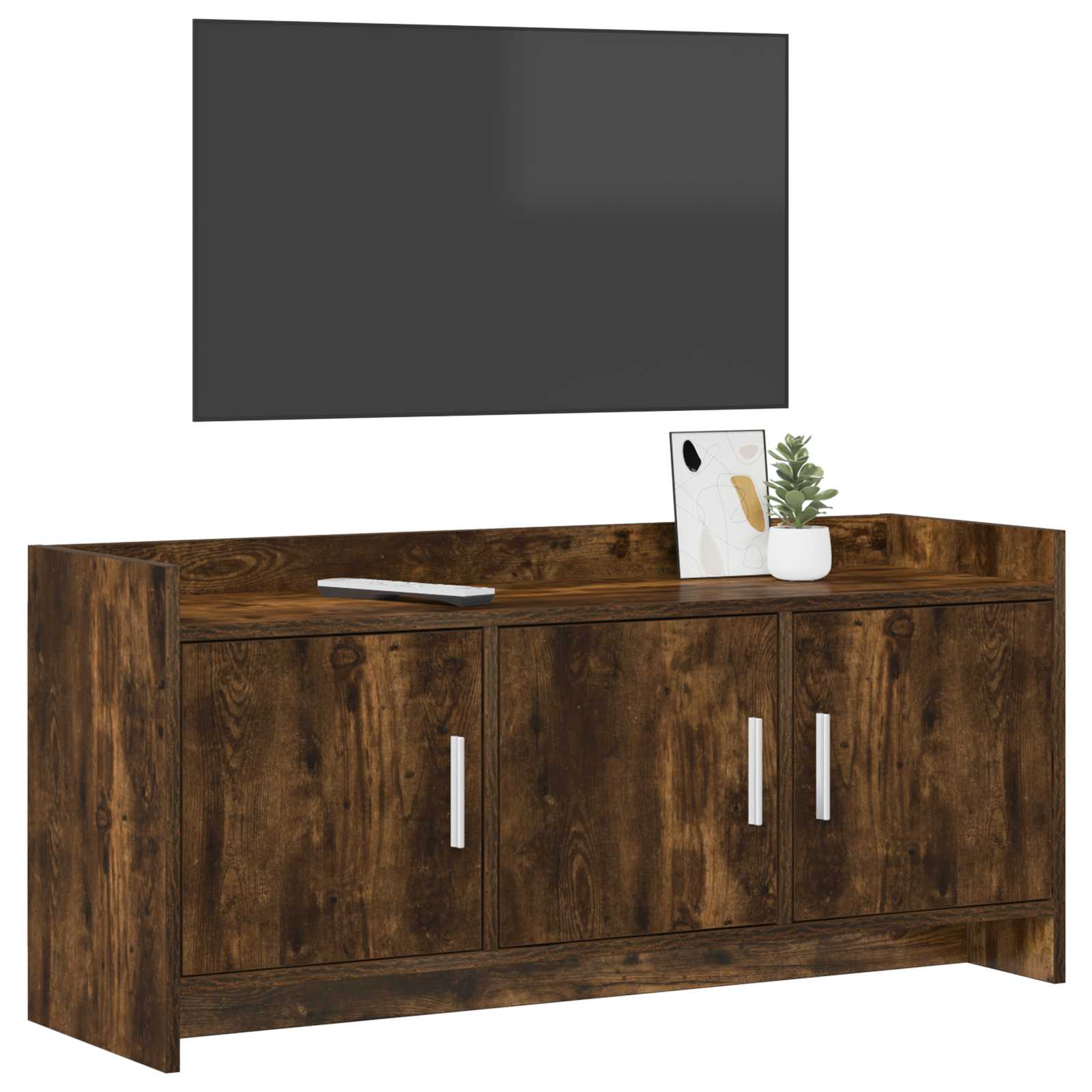 Meuble TV 102 x 33 x 47 cm Chêne fumé Bois d'ingénierie