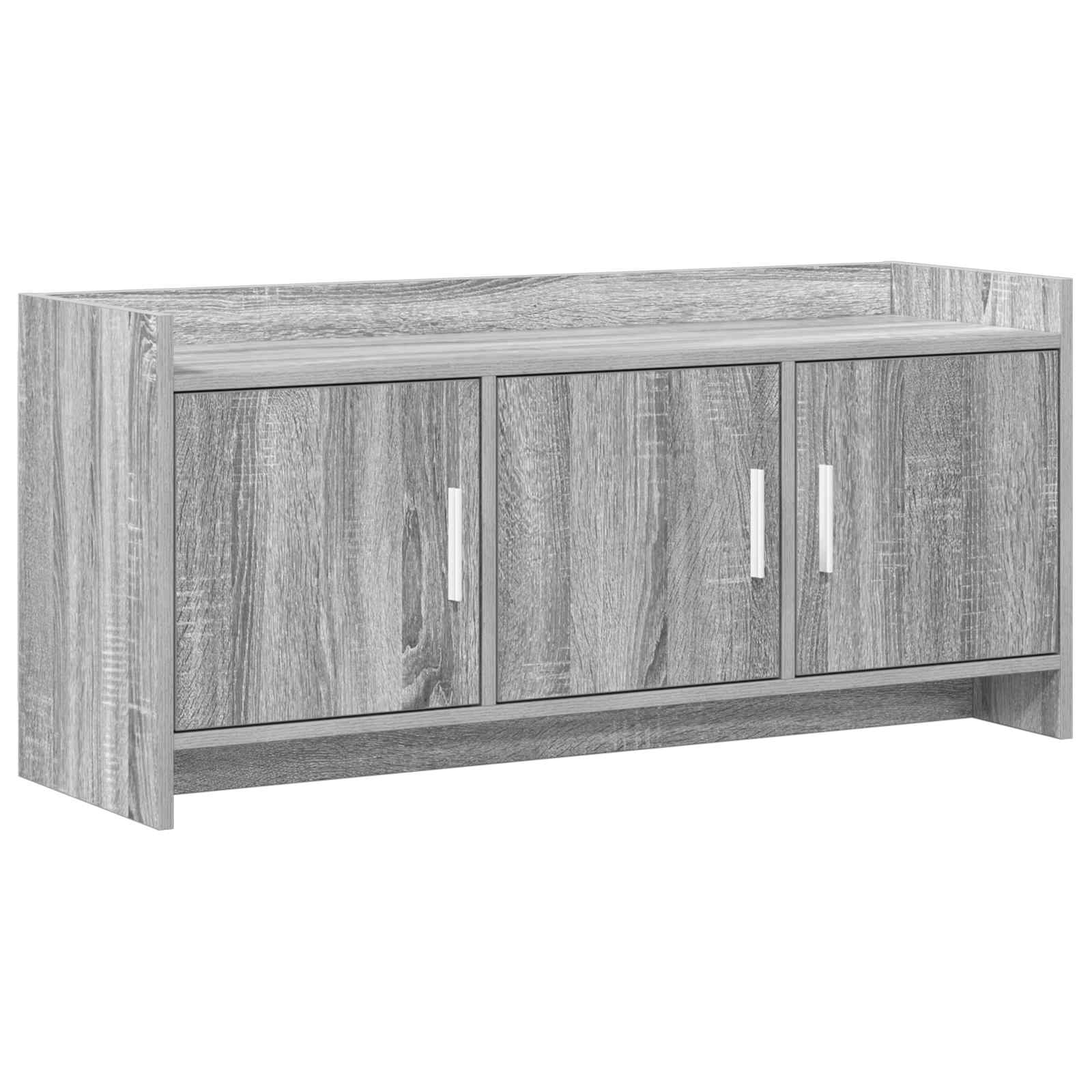 Meuble TV 102 x 33 x 47 cm Sonoma gris Bois d'ingénierie