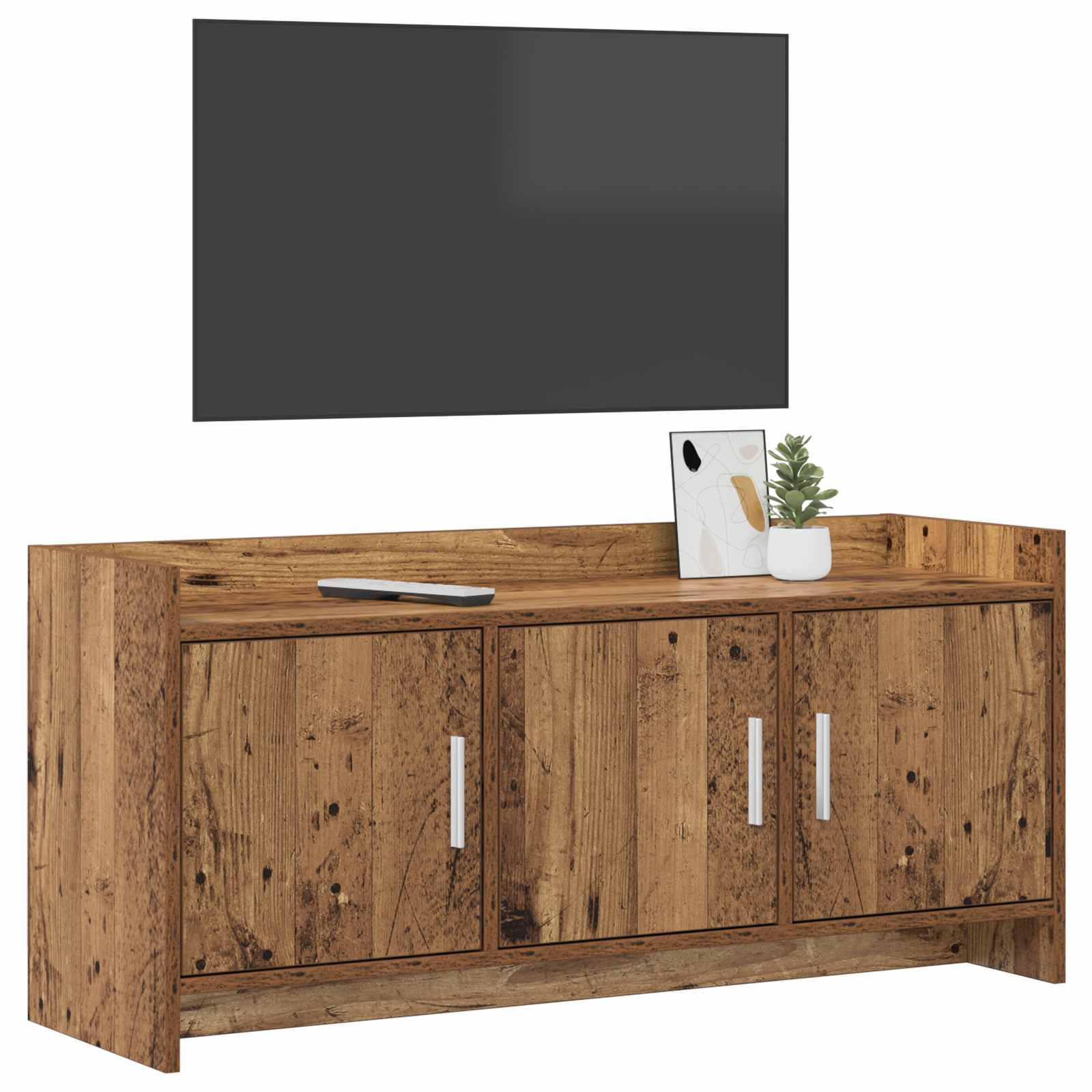 Meuble TV 102 x 33 x 47 cm Bois ancien Bois d'ingénierie