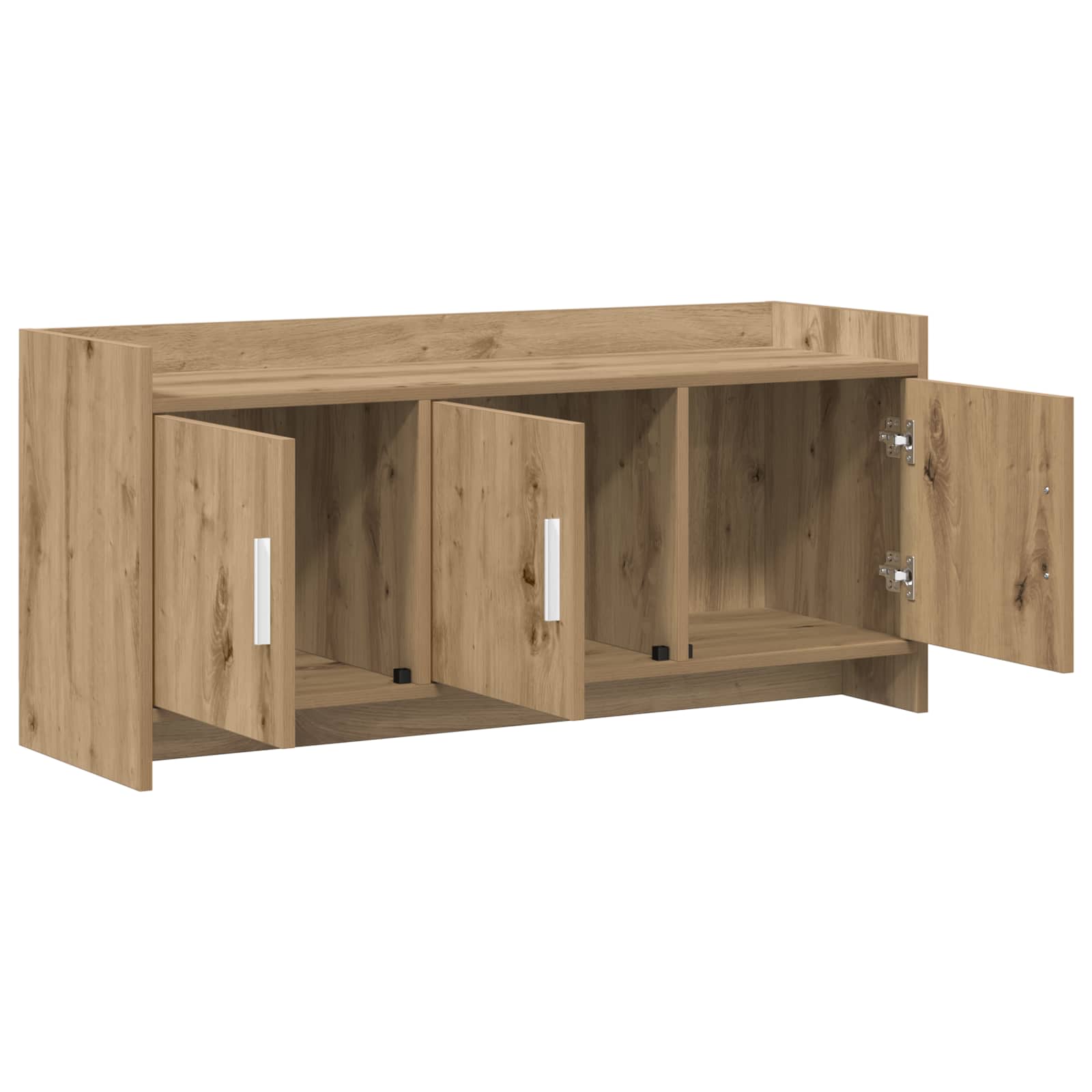 Meuble TV 102 x 33 x 47 cm Chêne artisanal Bois d'ingénierie
