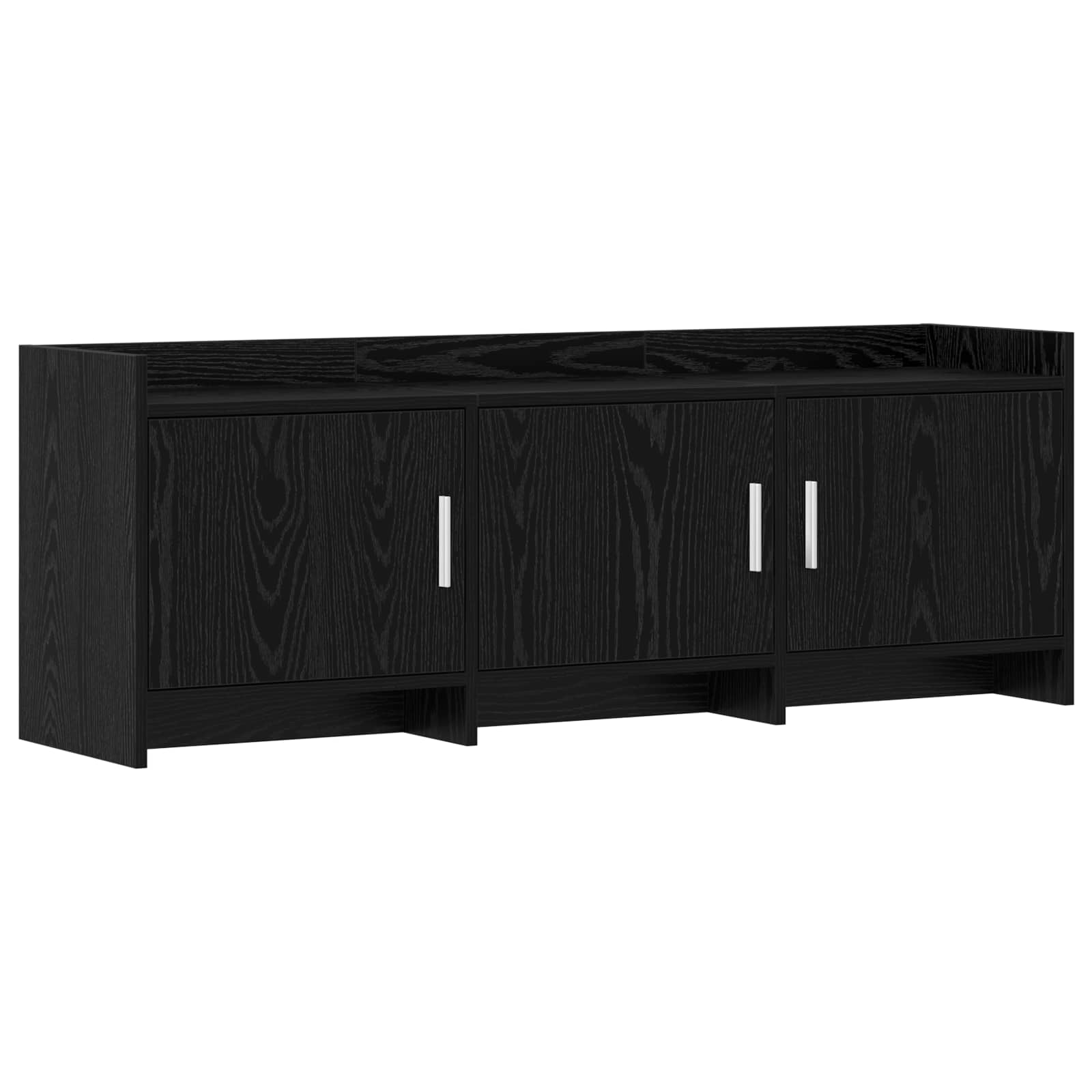 Meuble TV 130 x 33 x 47 cm Chêne noir Bois d'ingénierie