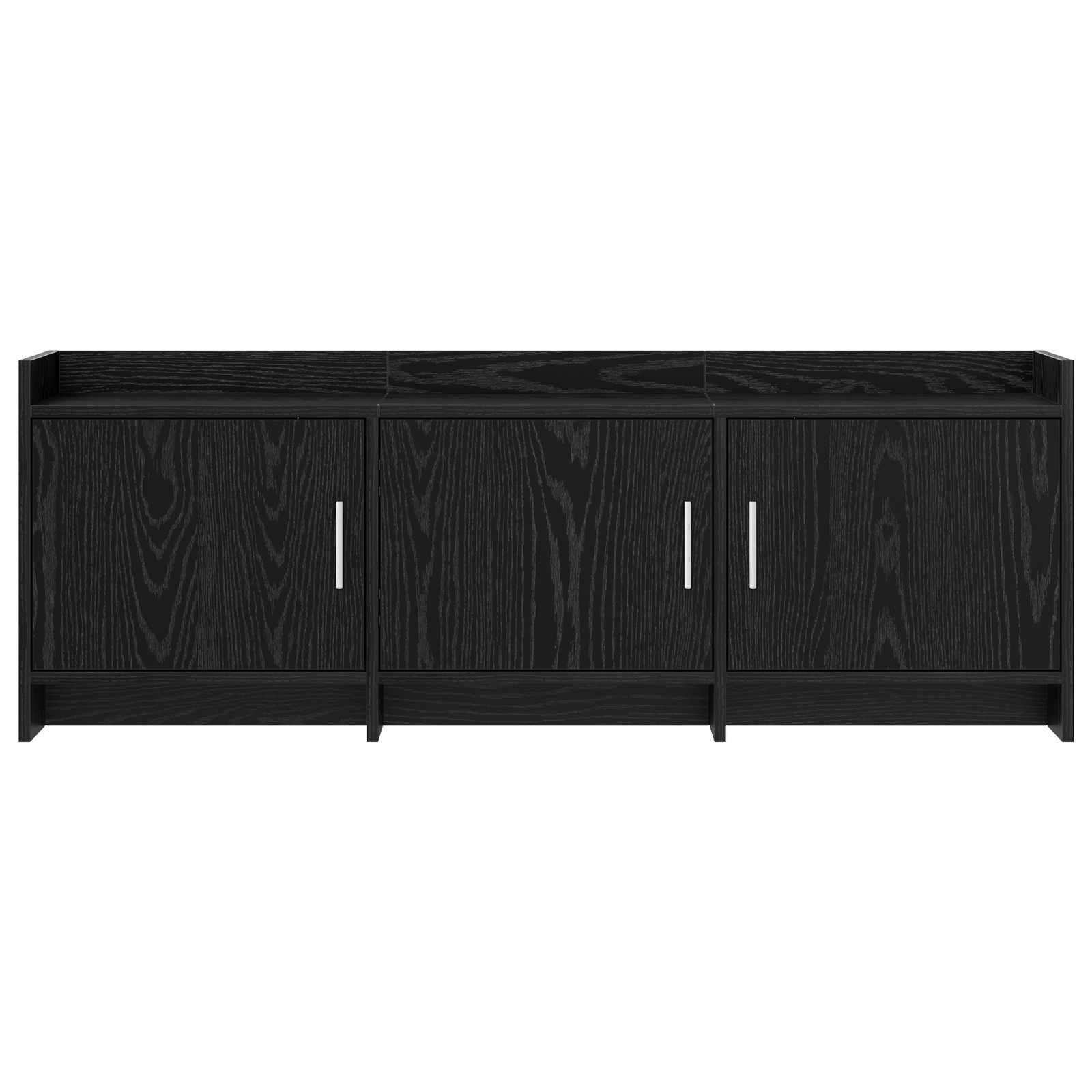 Meuble TV 130 x 33 x 47 cm Chêne noir Bois d'ingénierie