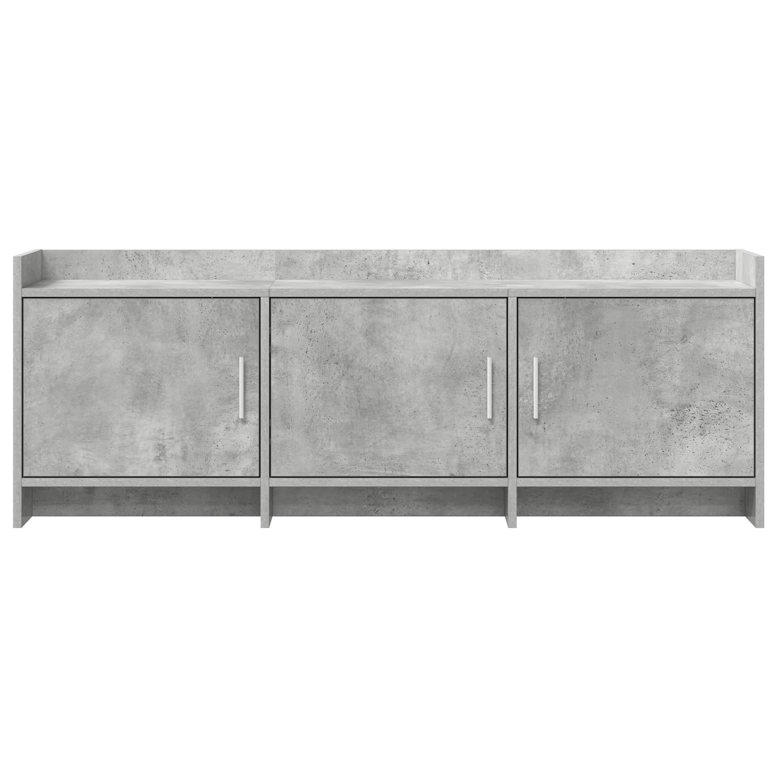 Meuble TV 130 x 33 x 47 cm Gris béton Bois d'ingénierie