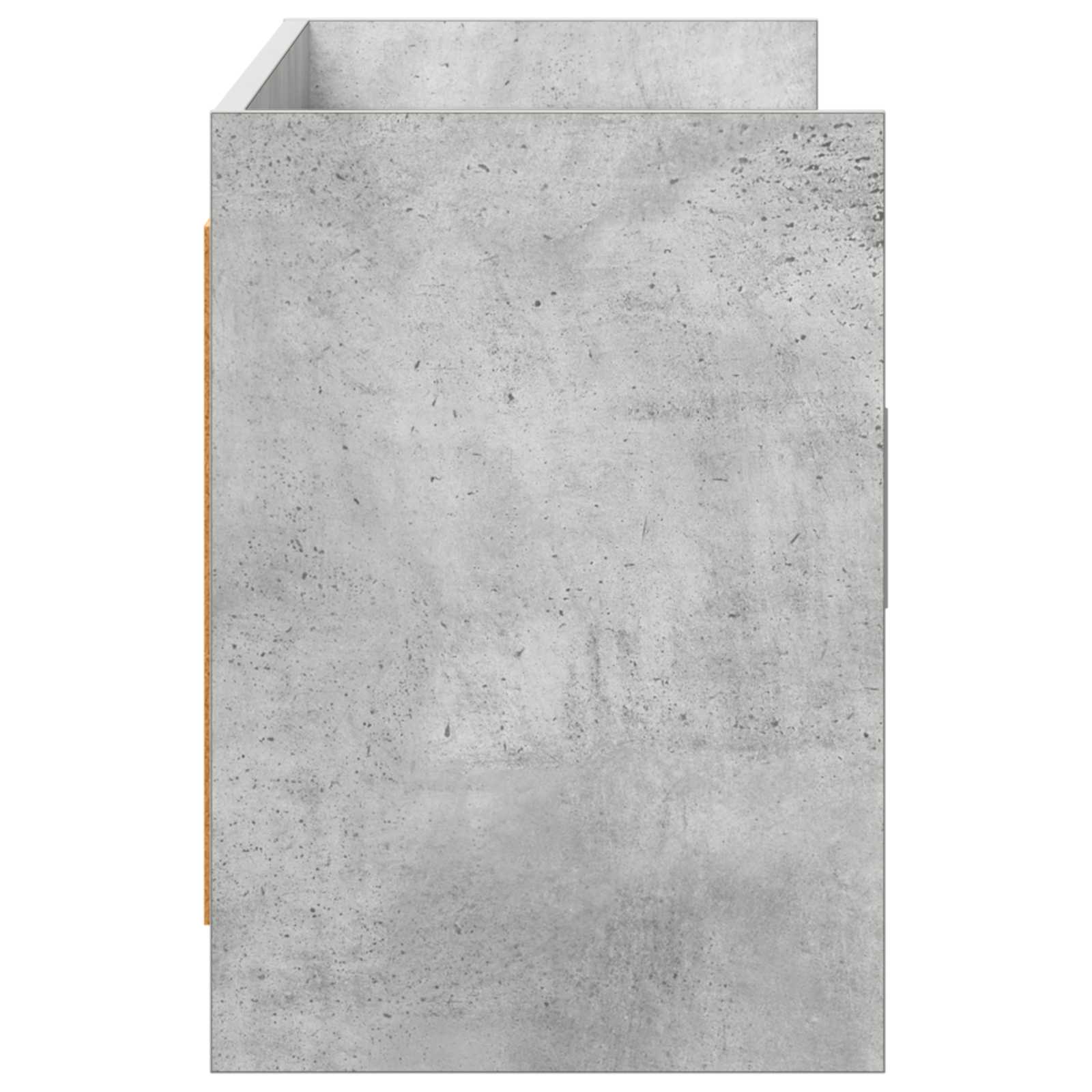 Meuble TV 130 x 33 x 47 cm Gris béton Bois d'ingénierie