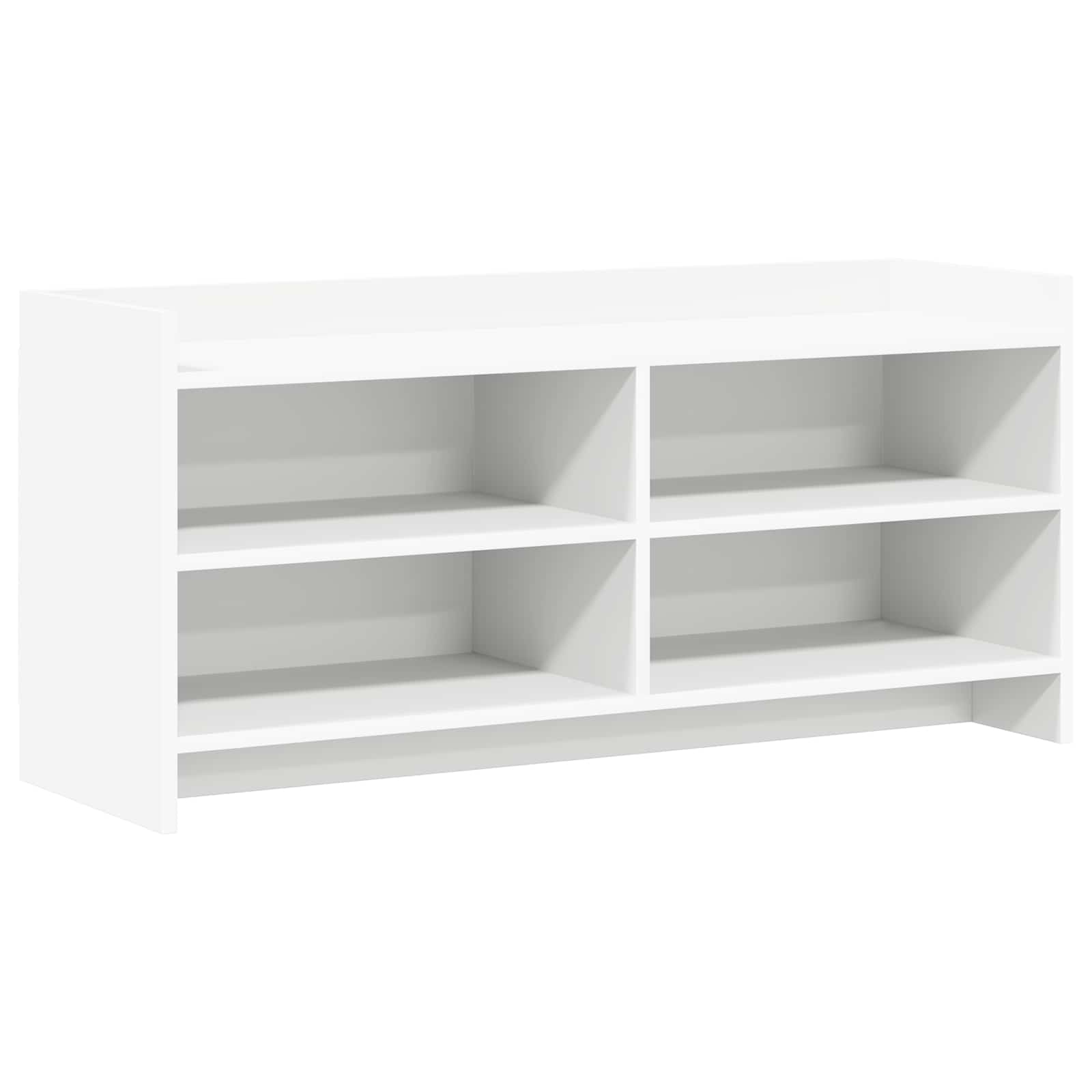 Meuble TV 100 x 33 x 47 cm Blanc Bois d'ingénierie