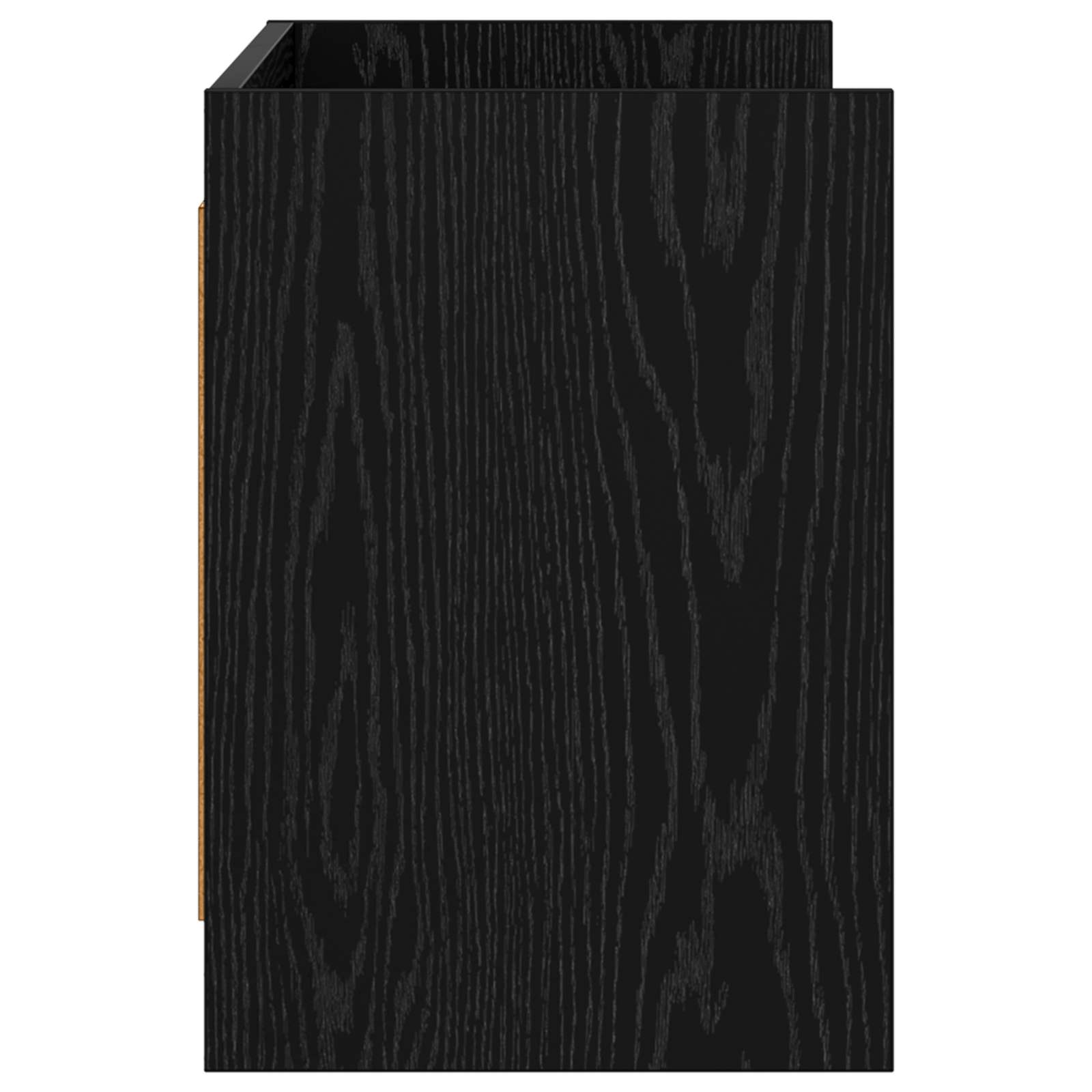 Meuble TV 100 x 33 x 47 cm Chêne noir Bois d'ingénierie