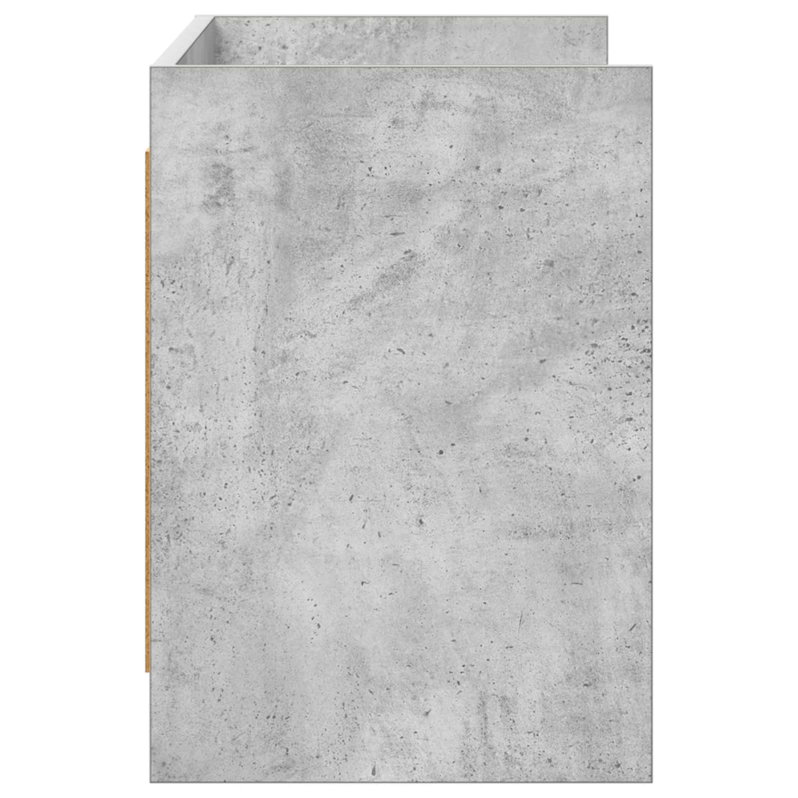 Meuble TV 100 x 33 x 47 cm Gris béton Bois d'ingénierie