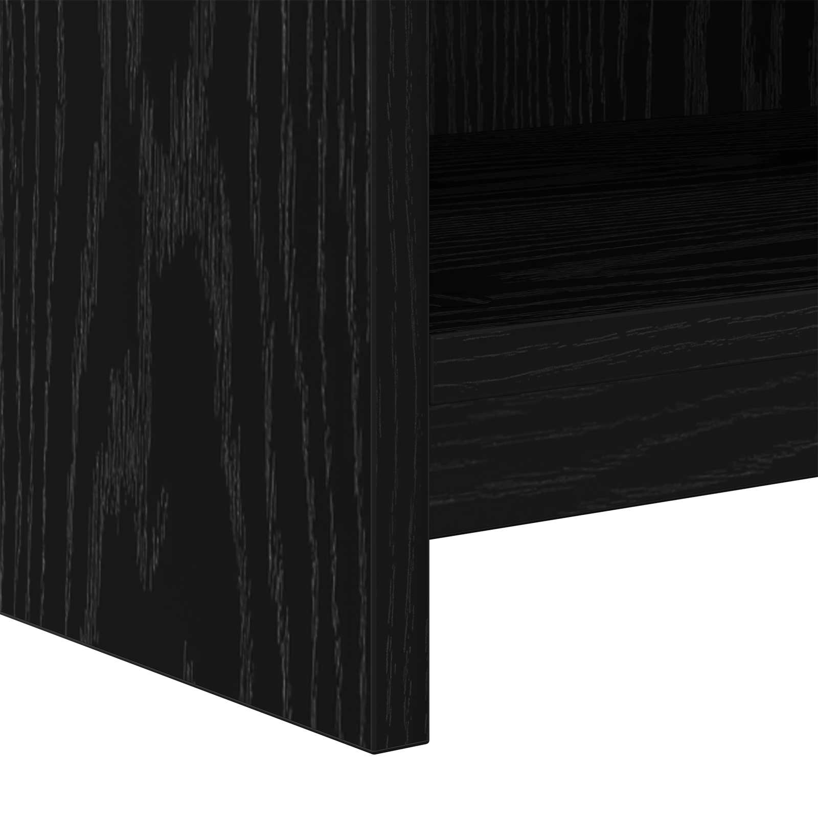 Meuble TV 135 x 33 x 47 cm Chêne noir Bois d'ingénierie