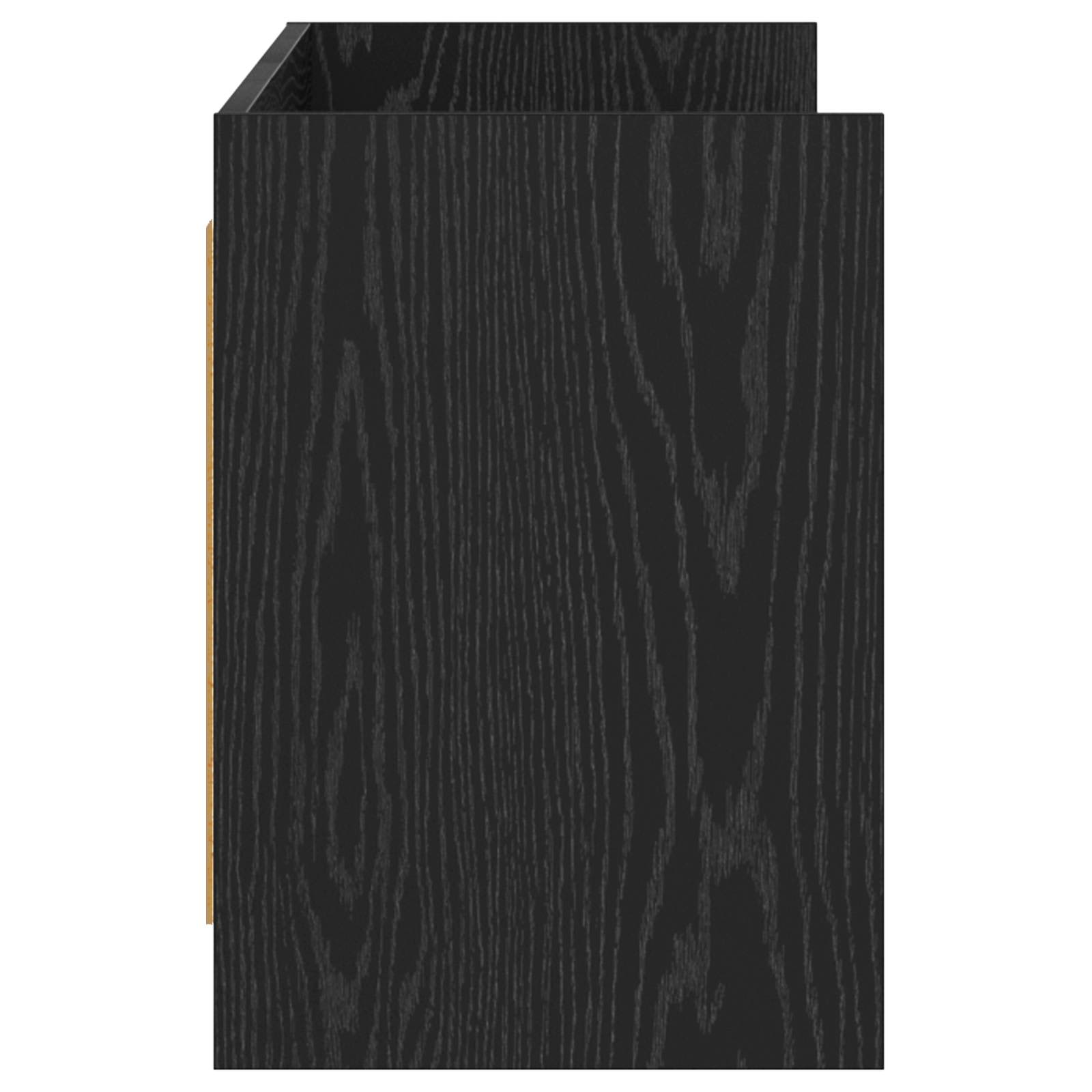 Meuble TV 135 x 33 x 47 cm Chêne noir Bois d'ingénierie
