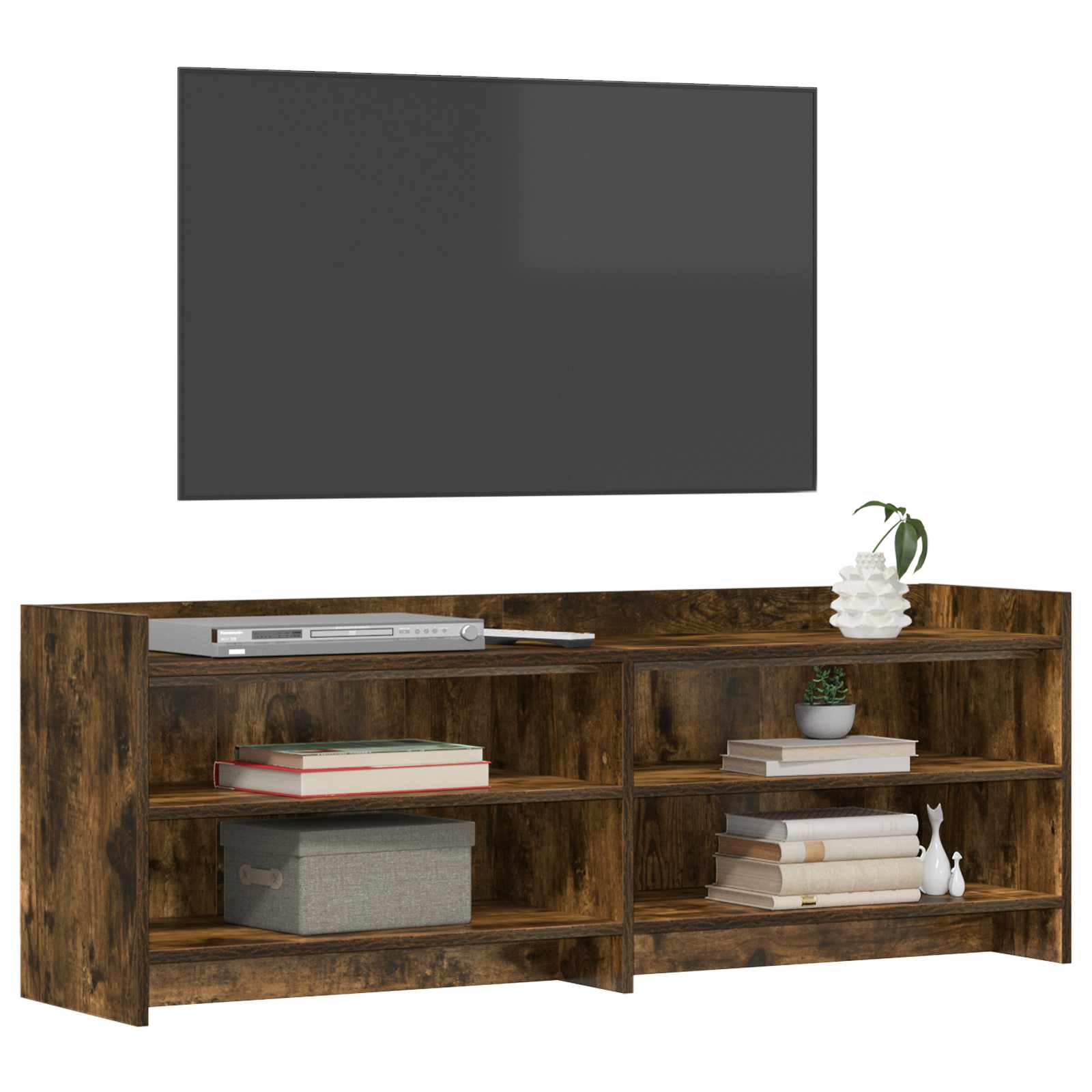 Meuble TV 135 x 33 x 47 cm Chêne fumé Bois d'ingénierie