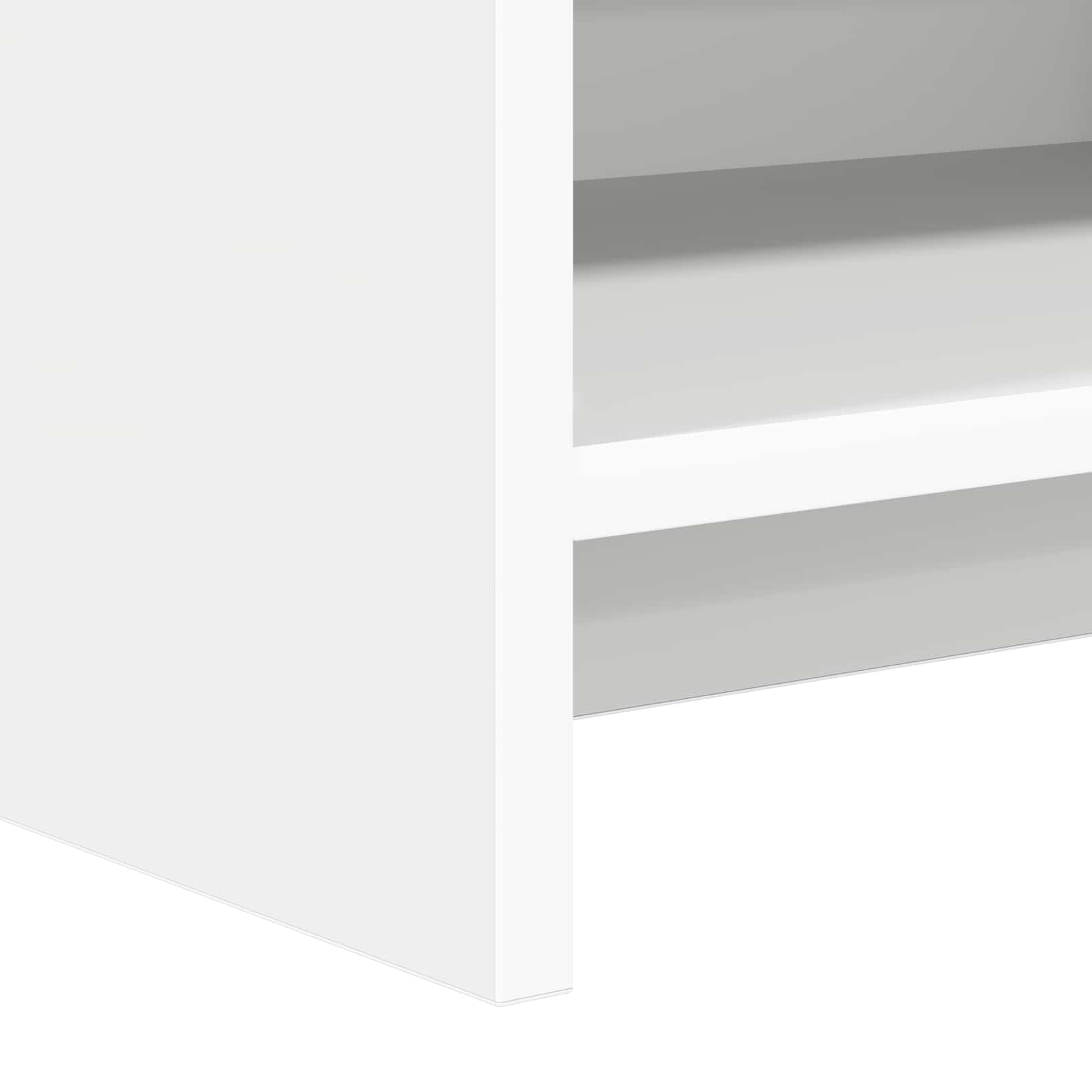 Meuble TV 168 x 33 x 47 cm Blanc Bois d'ingénierie
