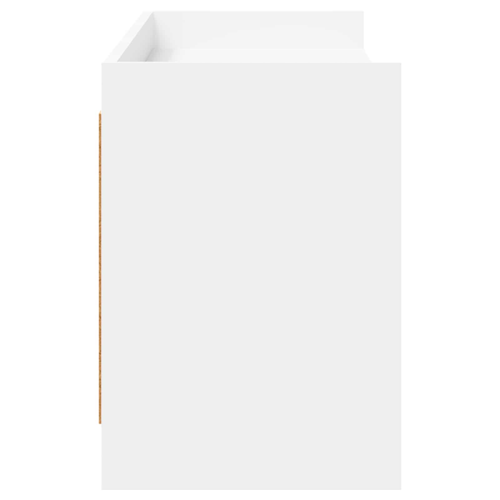Meuble TV 168 x 33 x 47 cm Blanc Bois d'ingénierie