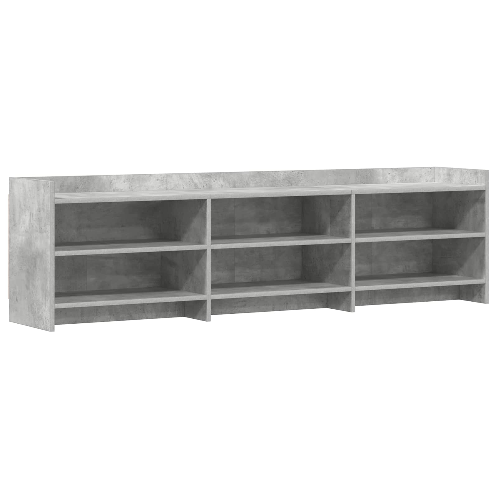 Meuble TV 168 x 33 x 47 cm Gris béton Bois d'ingénierie