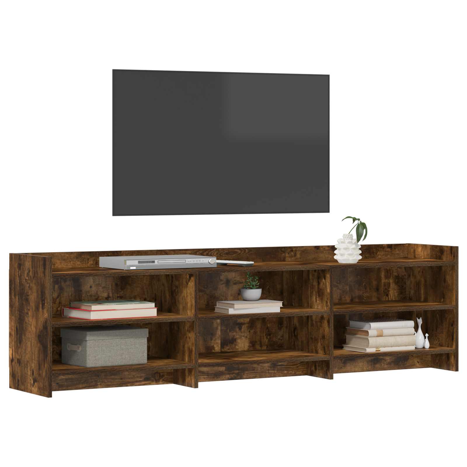 Meuble TV 168 x 33 x 47 cm Chêne fumé Bois d'ingénierie