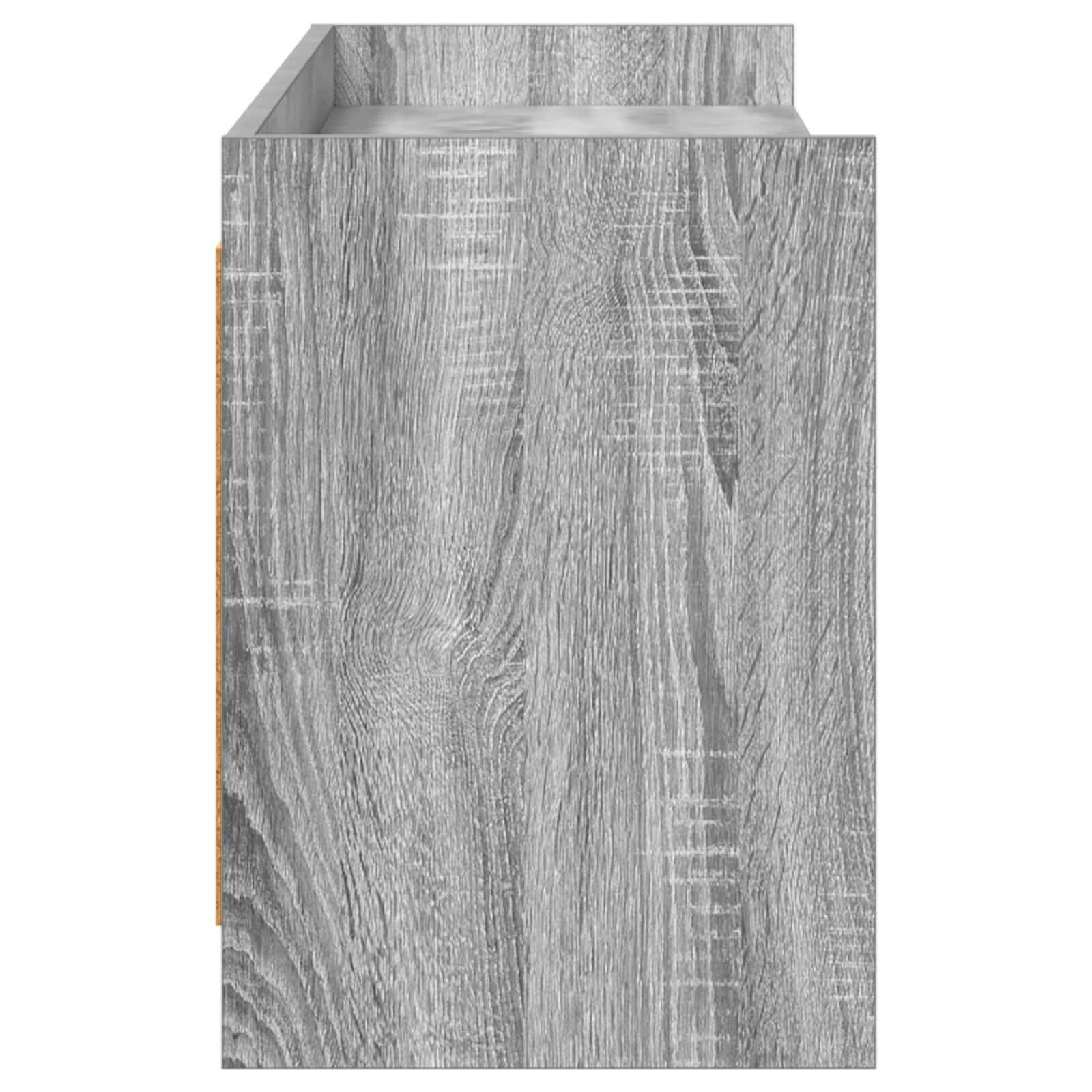 Meuble TV 168 x 33 x 47 cm Sonoma gris Bois d'ingénierie