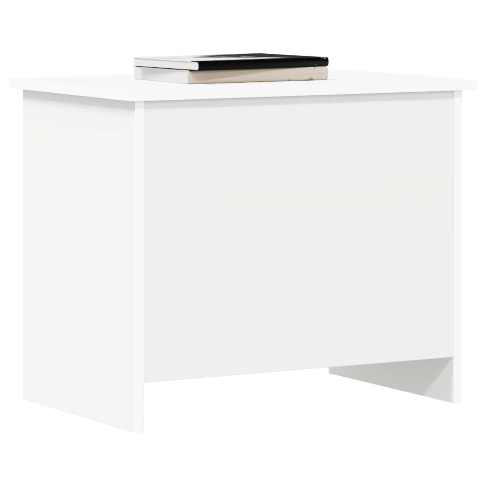 Coffre de rangement Blanc 60 x 40 x 50 cm Bois d'ingénierie - XIOS