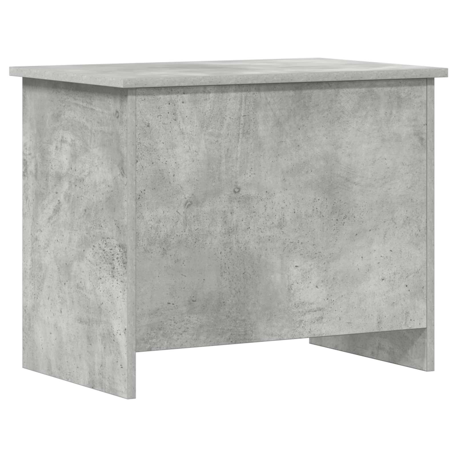 Coffre de rangement avec stockage Gris béton 60 x 40 x 50 cm