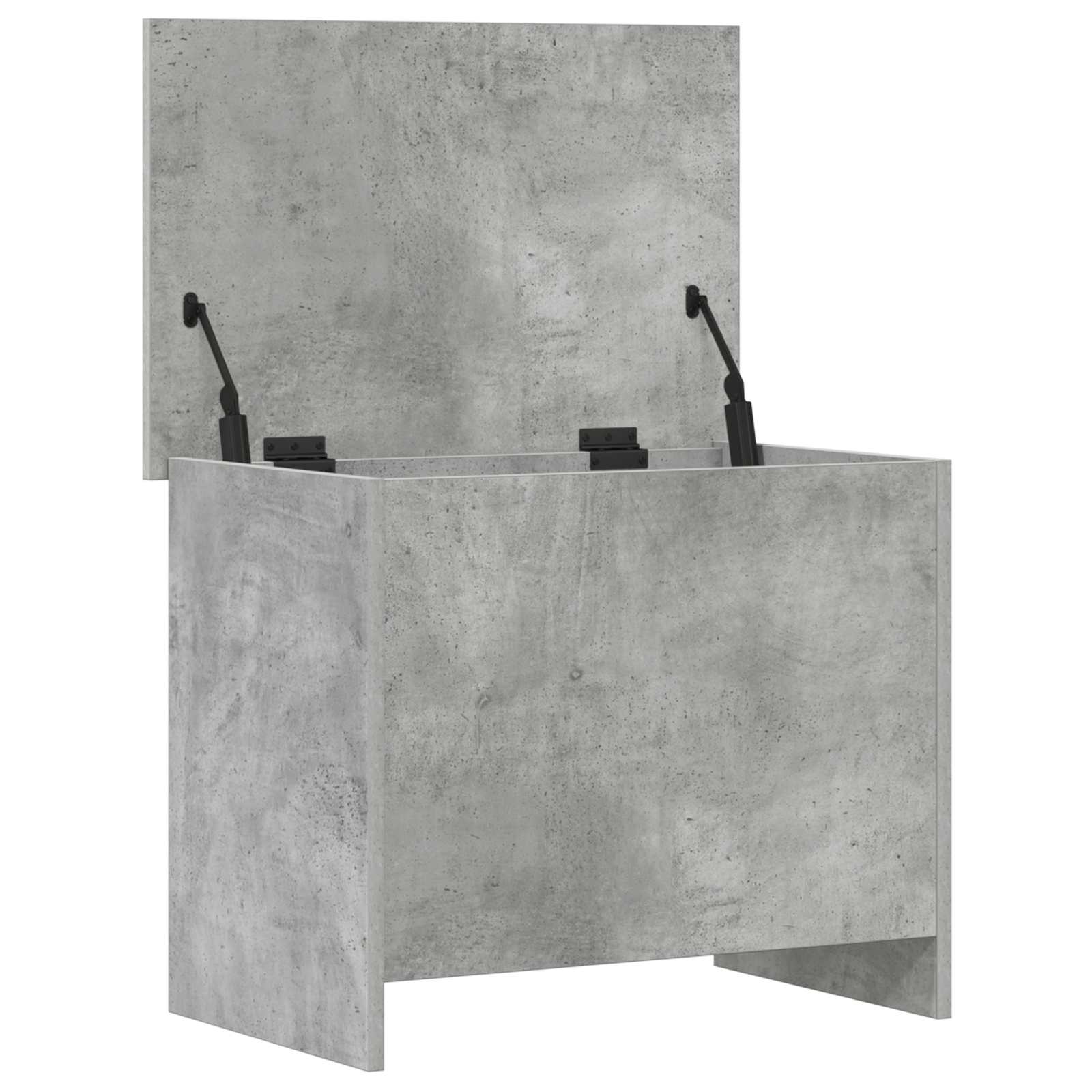 Coffre de rangement avec stockage Gris béton 60 x 40 x 50 cm