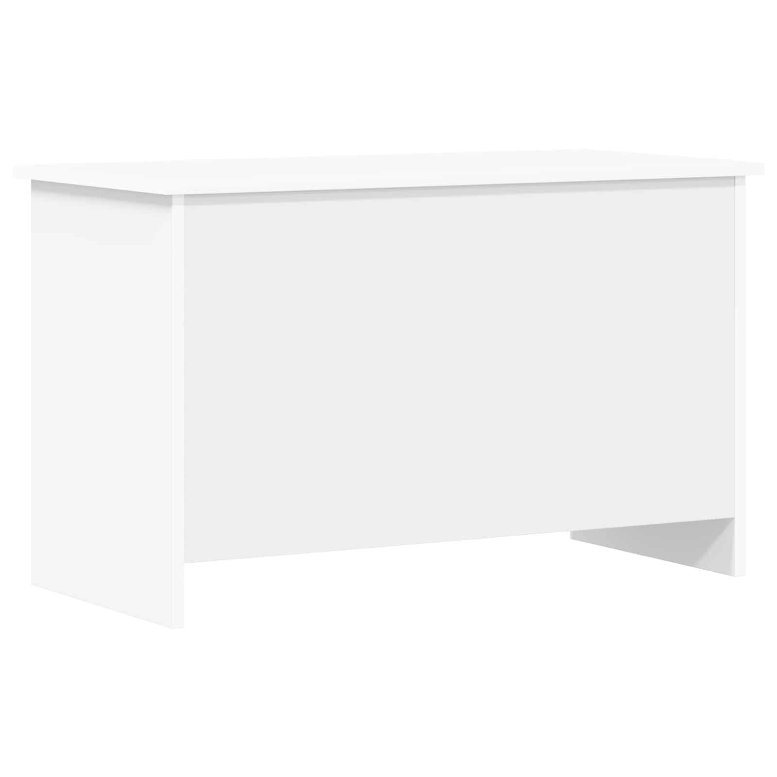 Coffre de rangement Blanc 80 x 40 x 50 cm Bois d'ingénierie