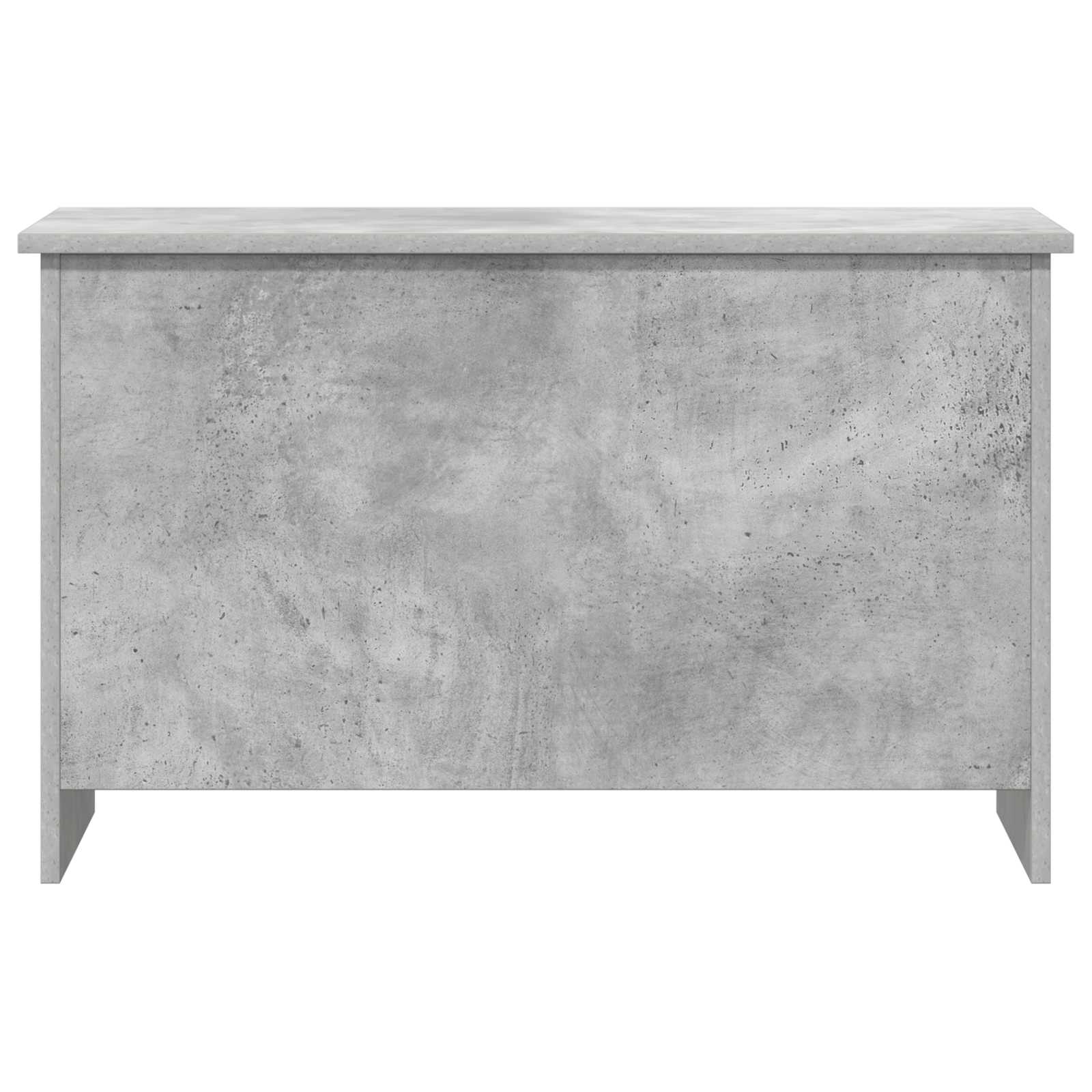 Coffre de rangement avec stockage Gris béton 80 x 40 x 50 cm