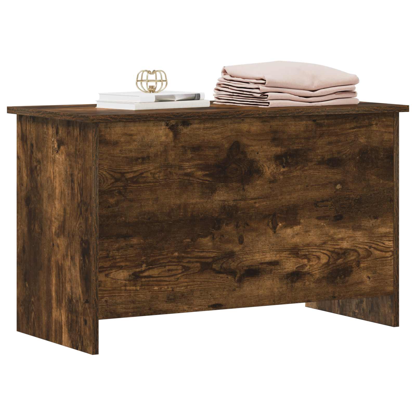 Coffre de rangement avec stockage Chêne fumé 80 x 40 x 50 cm