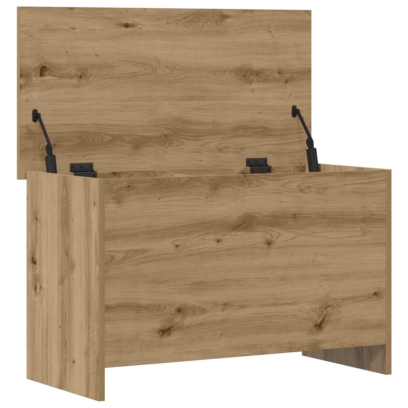 Coffre de rangement Chêne artisanal 80 x 40 x 50 cm