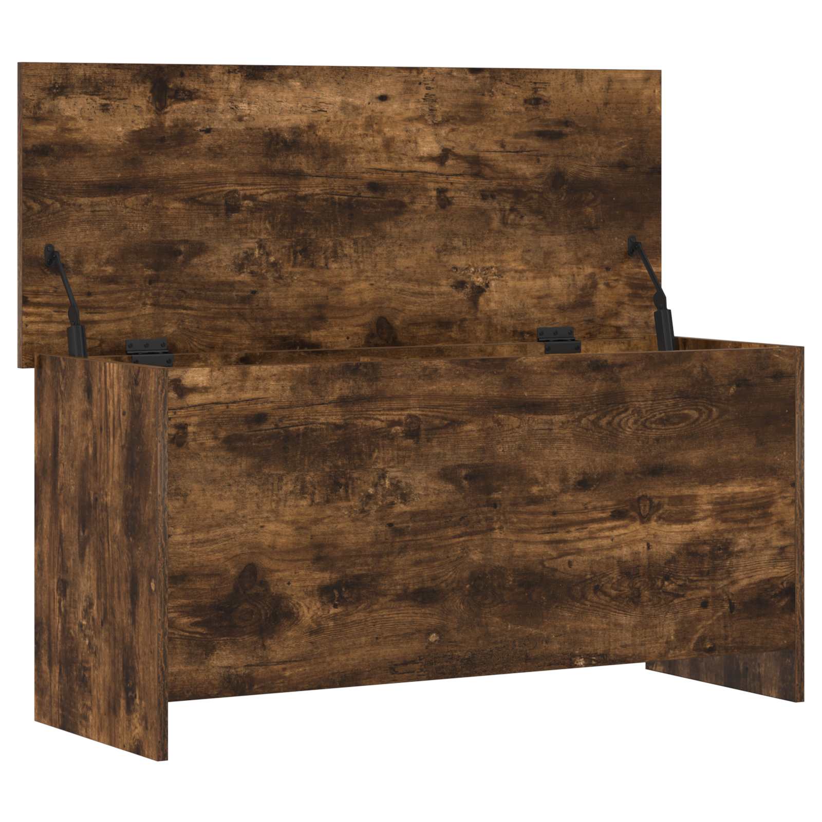 Coffre de rangement avec stockage Chêne fumé 100 x 40 x 50 cm