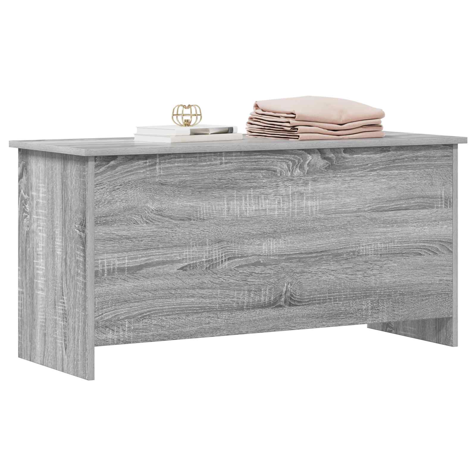 Coffre de rangement avec stockage Sonoma gris 100 x 40 x 50 cm