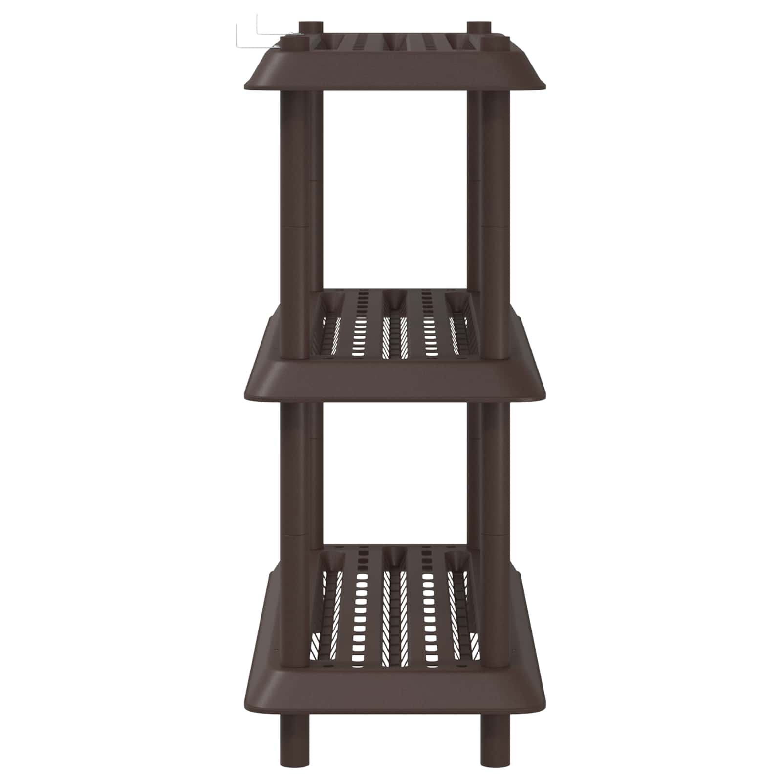 Unité de rangement 3 niveaux 100 x 40 x 96 cm PP Marron - XIOS