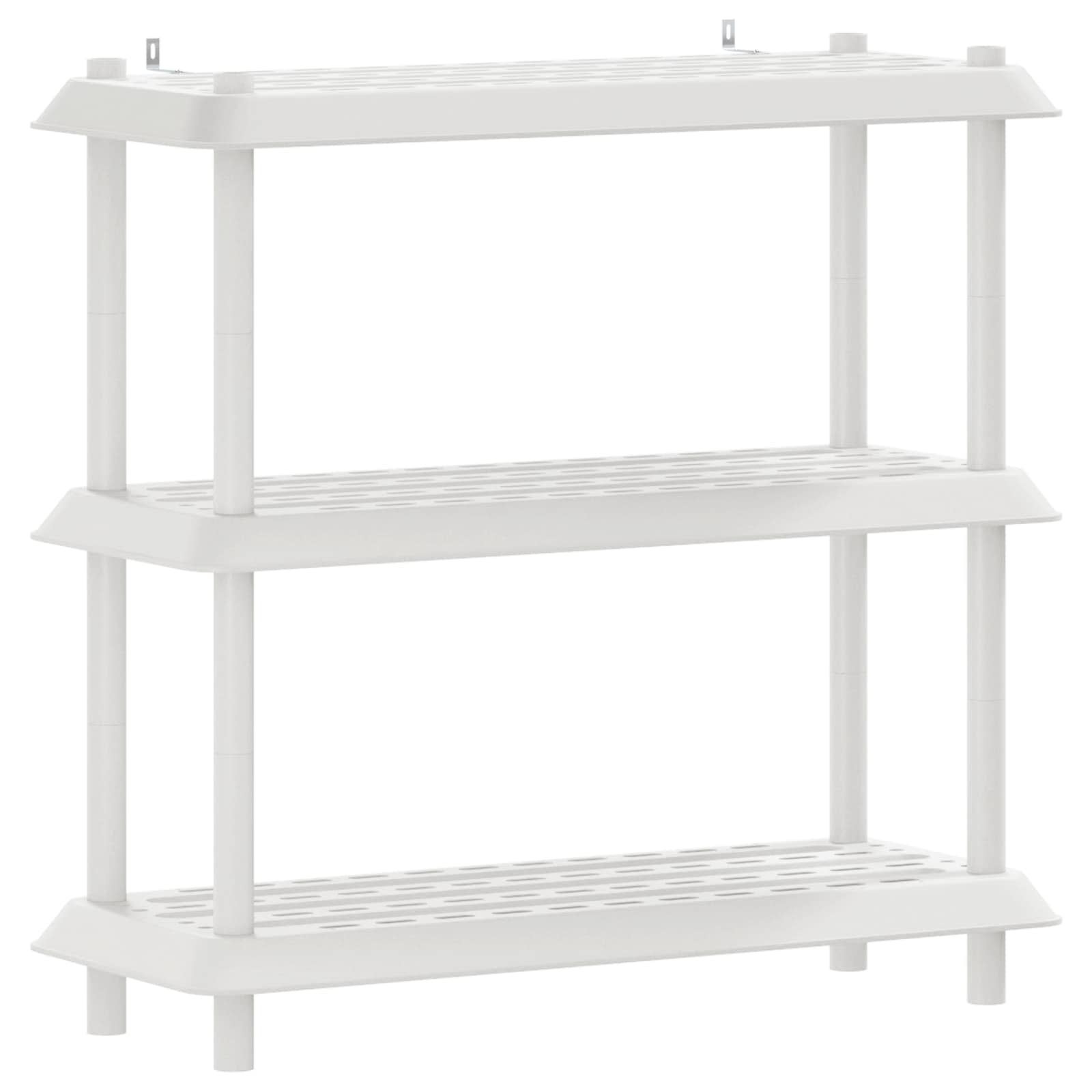 Unité de rangement 3 niveaux 100 x 40 x 96 cm PP Blanc - XIOS