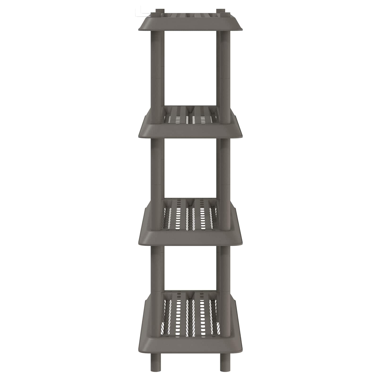 Unité de rangement 4 niveaux 100 x 40 x 136,5 cm PP Gris clair - XIOS