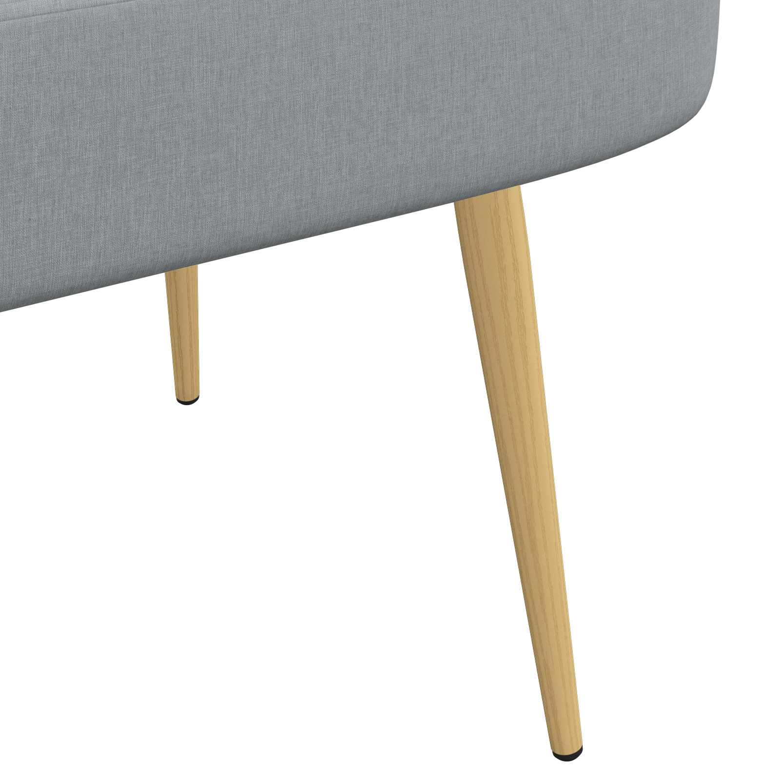 Banc rembourré avec dossier Gris clair 110 x 60 x 76 cm - XIOS