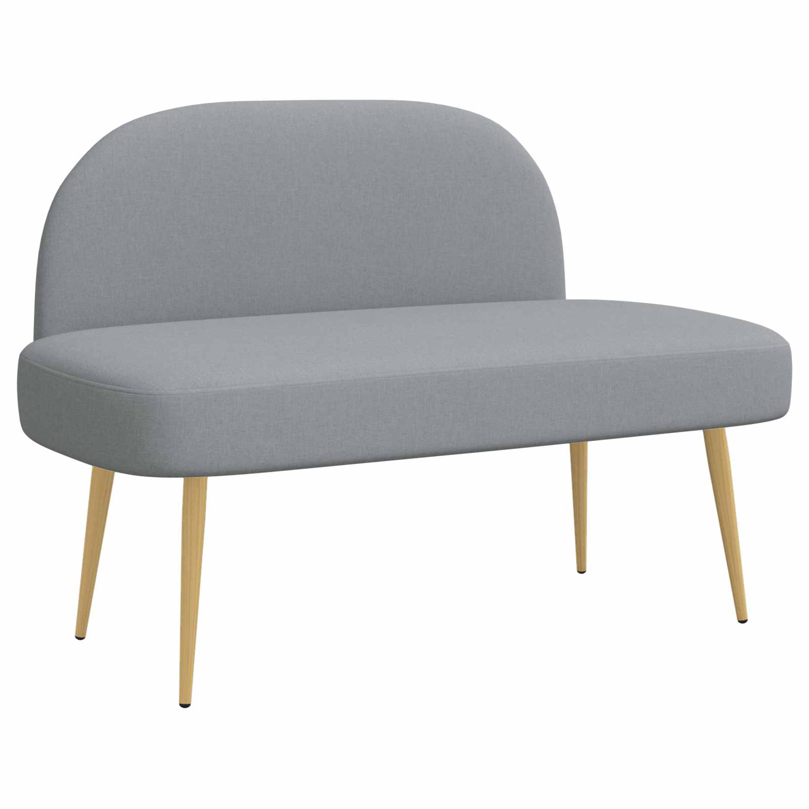 Banc rembourré avec dossier Gris clair 110 x 60 x 76 cm - XIOS