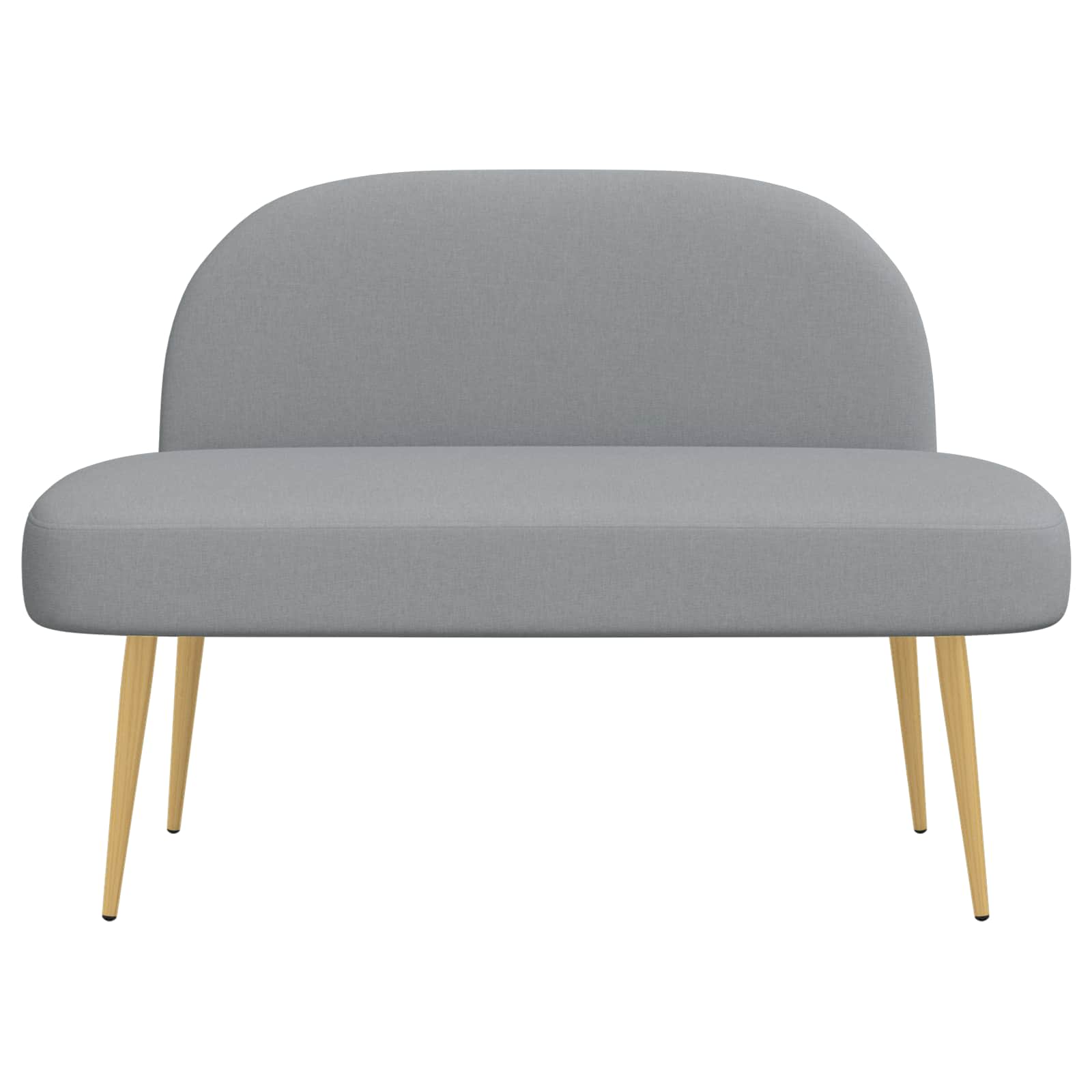 Banc rembourré avec dossier Gris clair 110 x 60 x 76 cm - XIOS