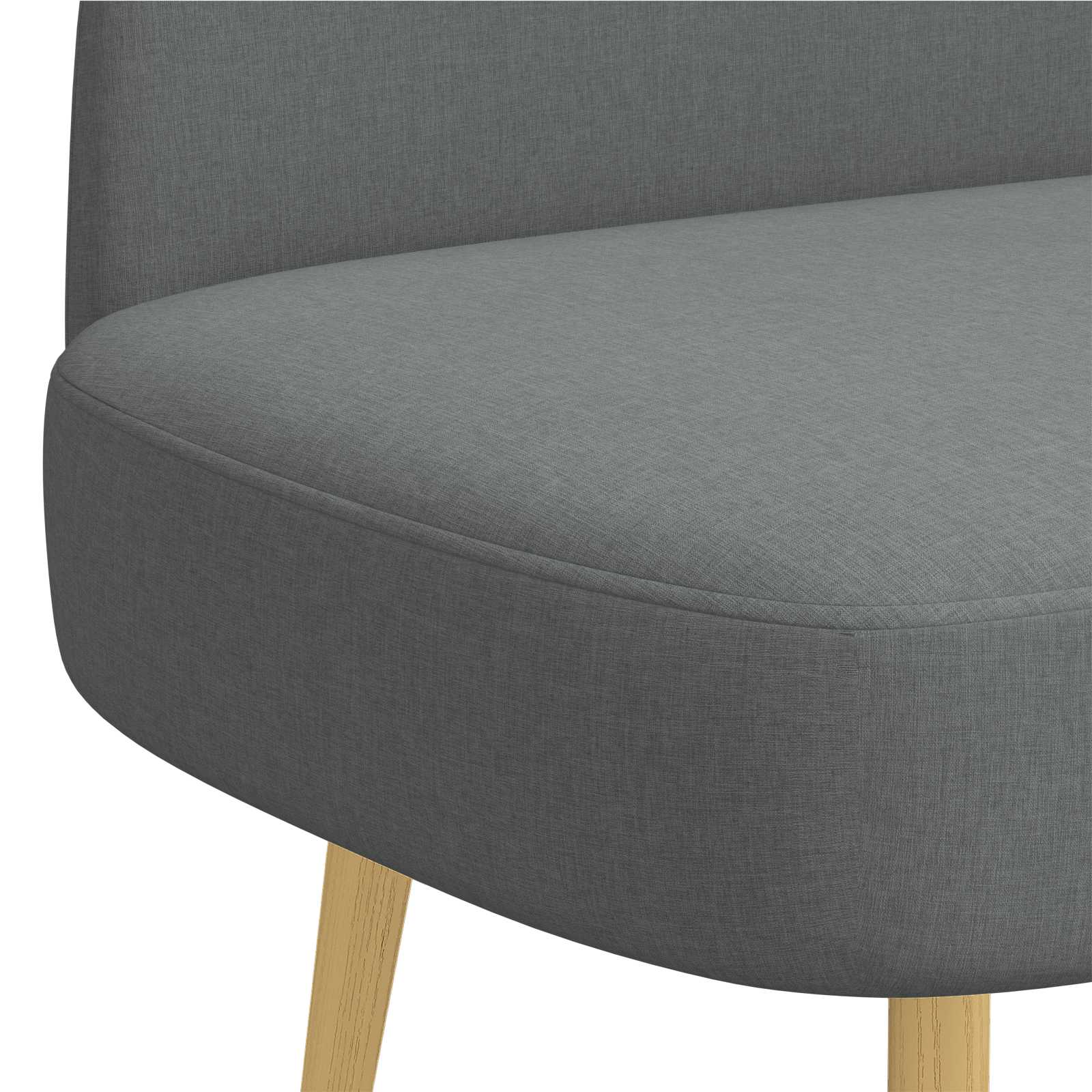 Banc rembourré avec dossier Gris foncé 110 x 60 x 76 cm - XIOS