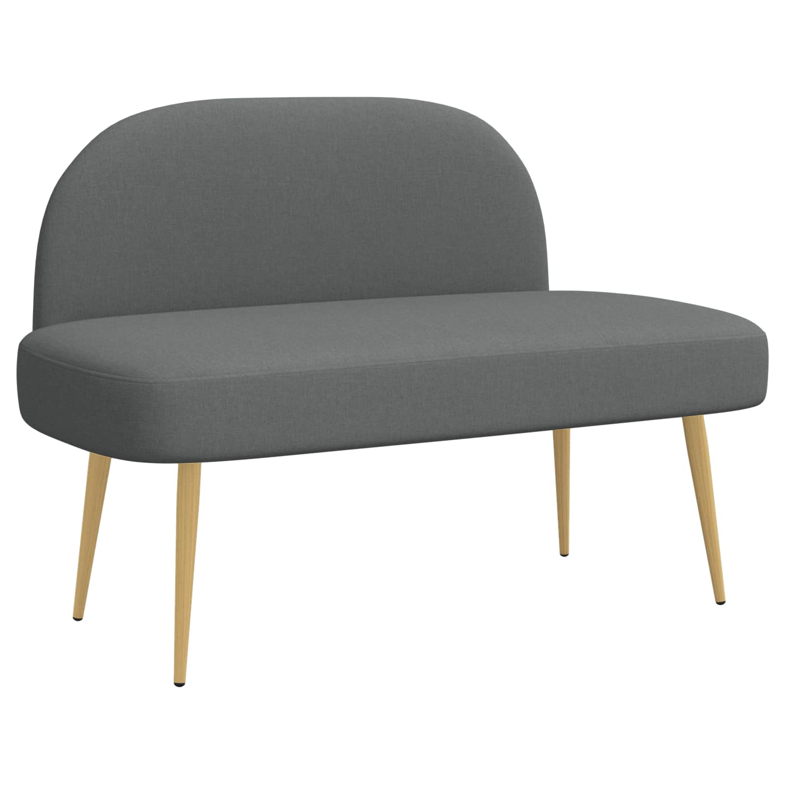 Banc rembourré avec dossier Gris foncé 110 x 60 x 76 cm - XIOS
