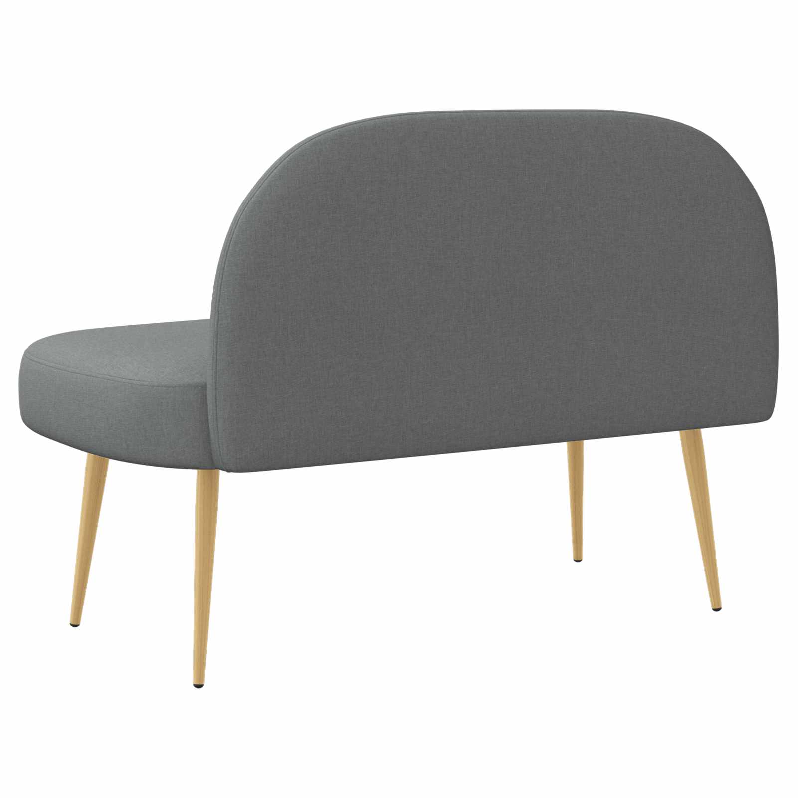 Banc rembourré avec dossier Gris foncé 110 x 60 x 76 cm - XIOS