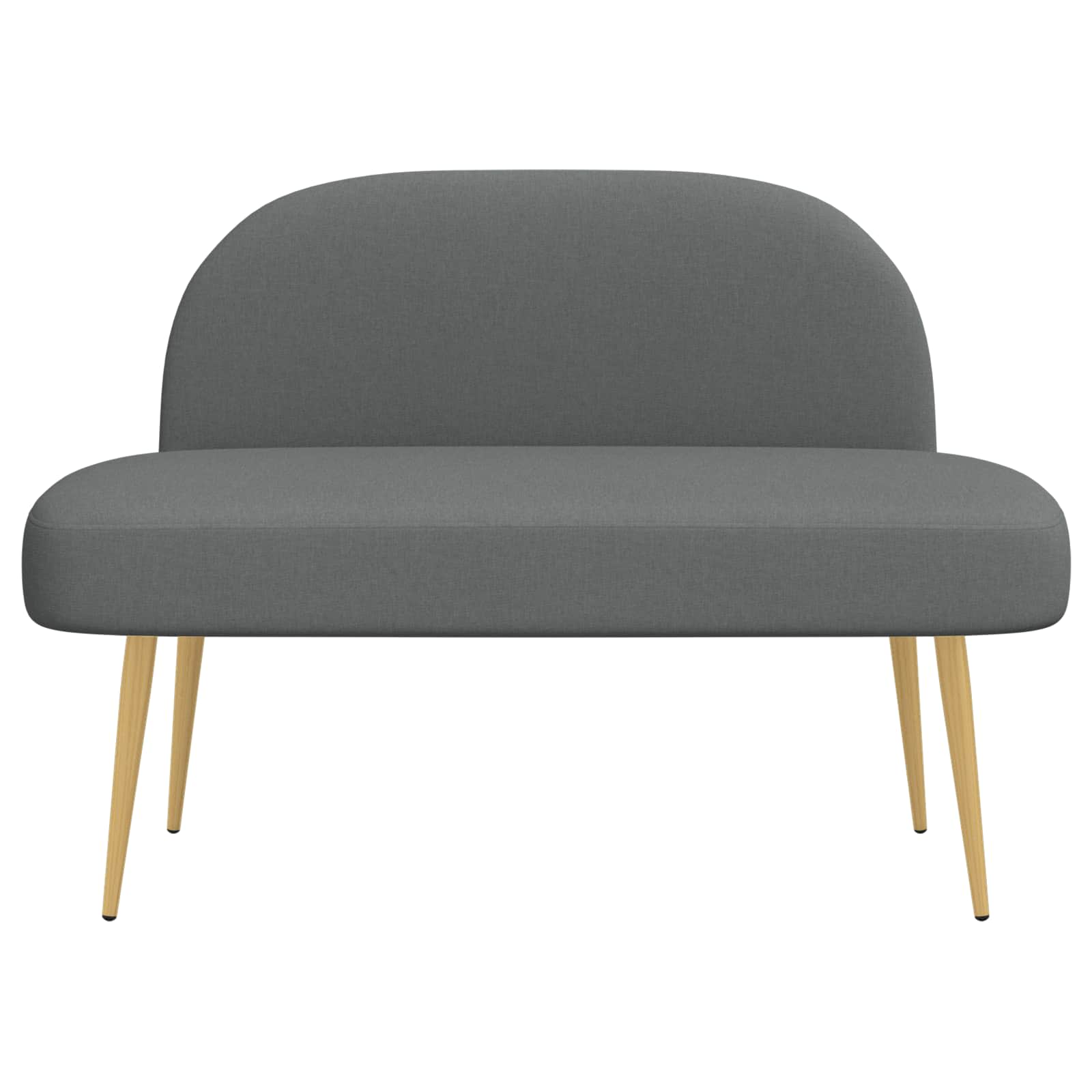 Banc rembourré avec dossier Gris foncé 110 x 60 x 76 cm - XIOS