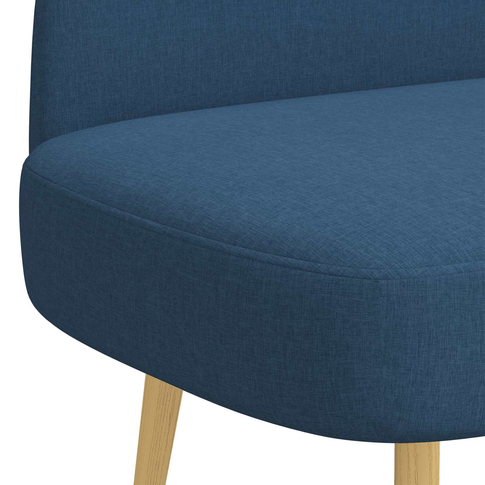 Banc rembourré avec dossier Bleu 110 x 60 x 76 cm Polyester - XIOS