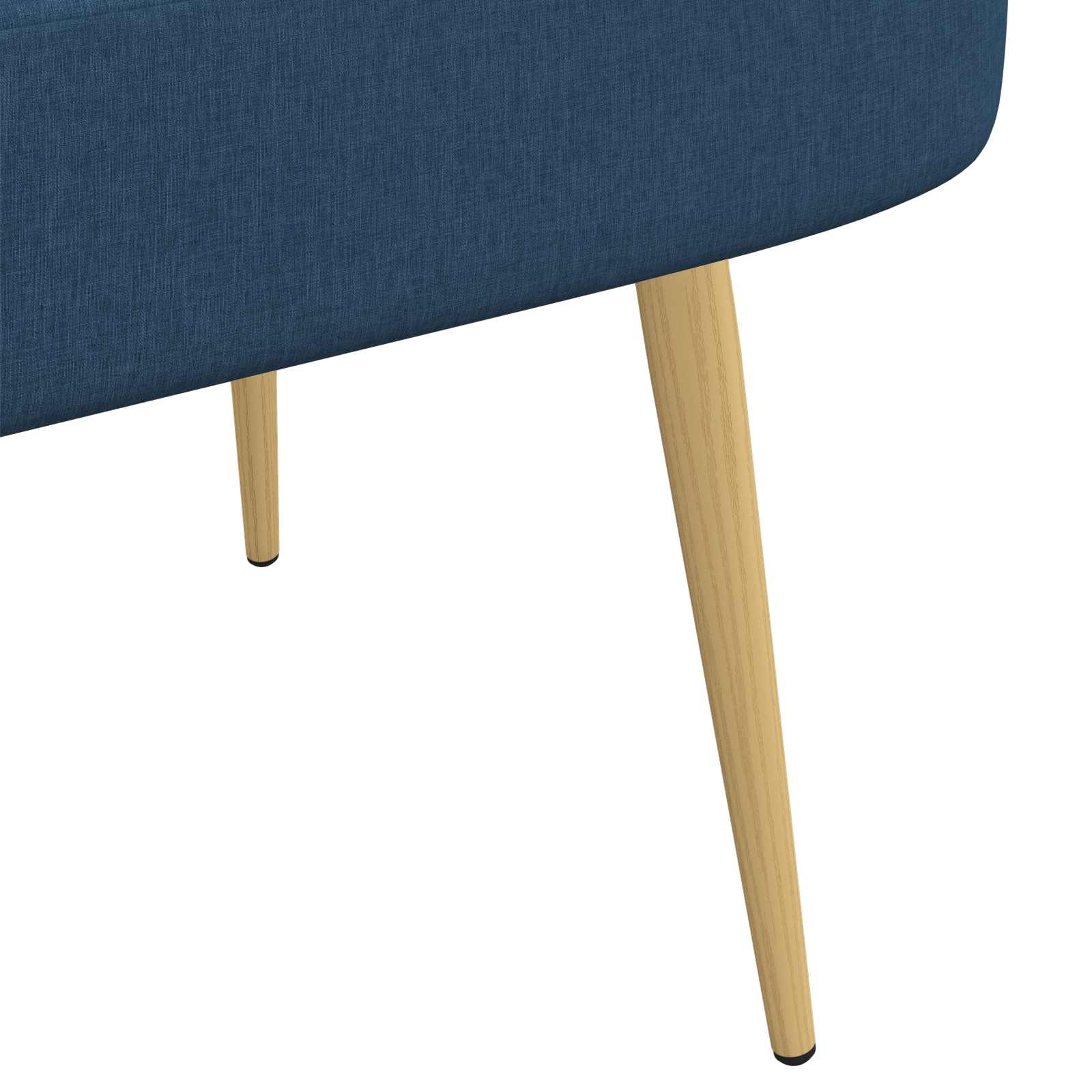 Banc rembourré avec dossier Bleu 110 x 60 x 76 cm Polyester - XIOS