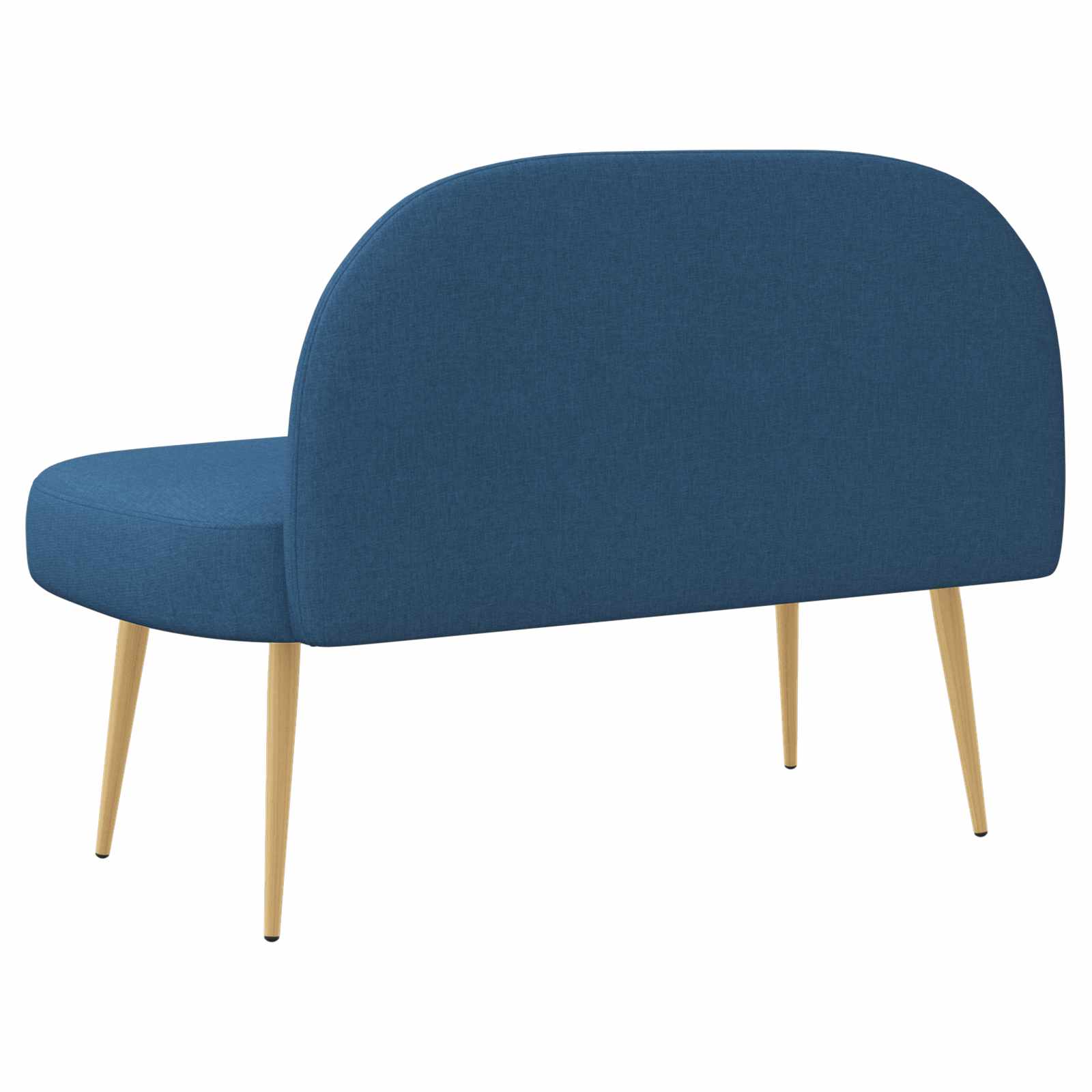 Banc rembourré avec dossier Bleu 110 x 60 x 76 cm Polyester - XIOS