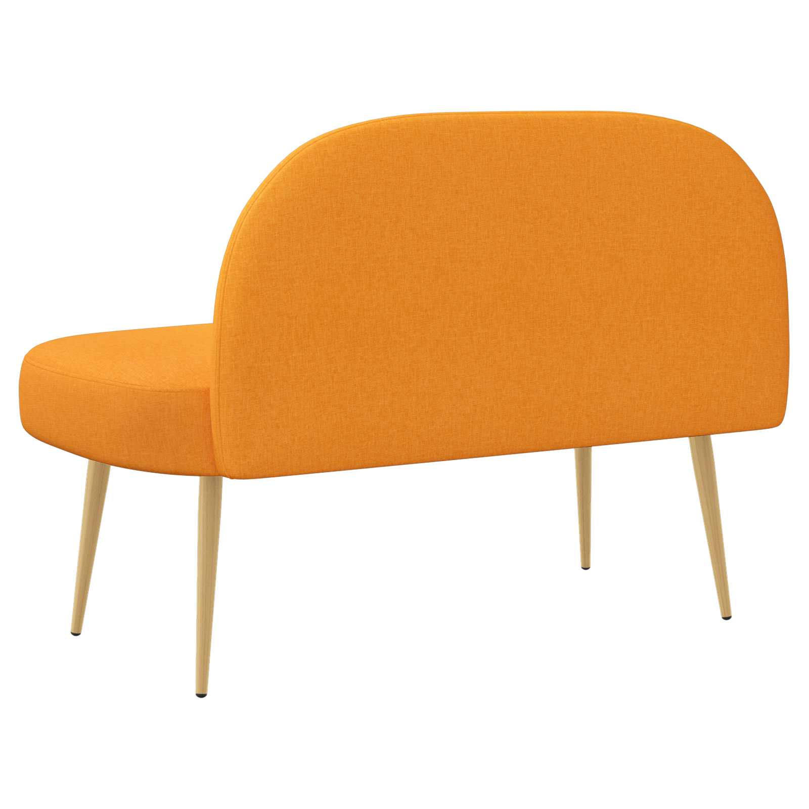 Banc rembourré avec dossier Jaune foncé 110 x 60 x 76 cm - XIOS