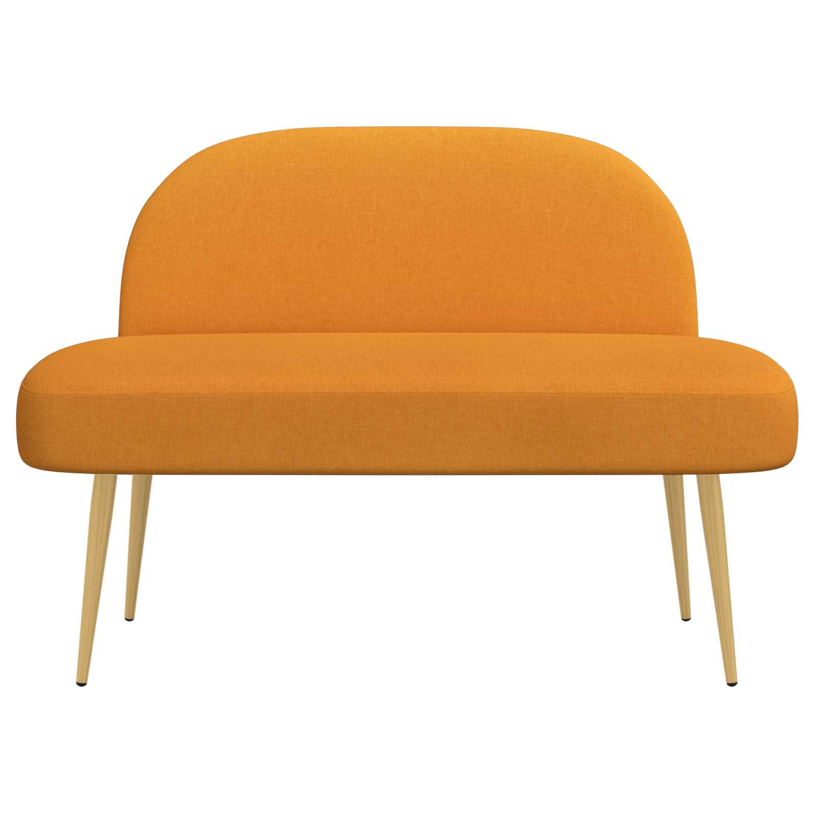 Banc rembourré avec dossier Jaune foncé 110 x 60 x 76 cm - XIOS