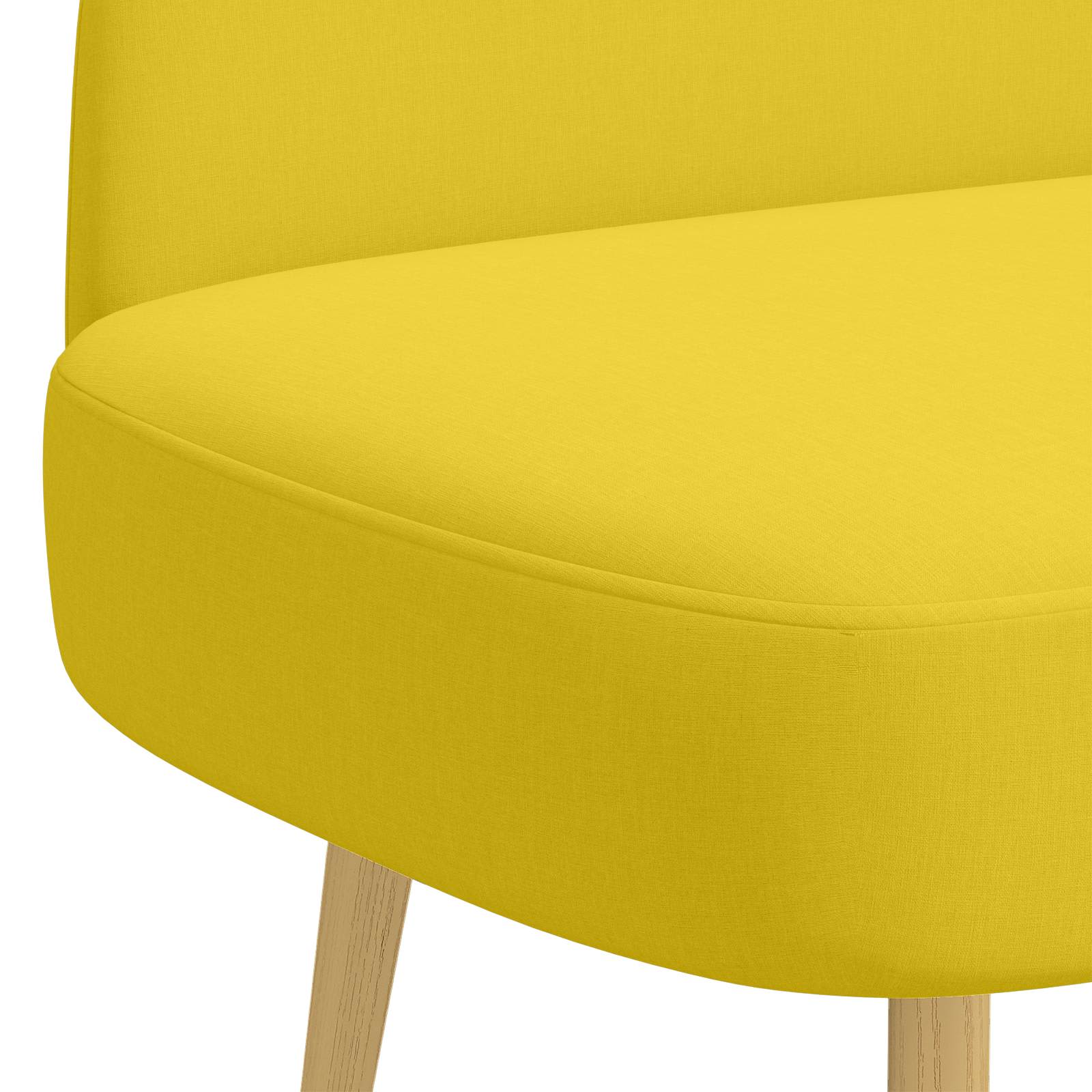 Banc rembourré avec dossier Jaune clair 110 x 60 x 76 cm - XIOS